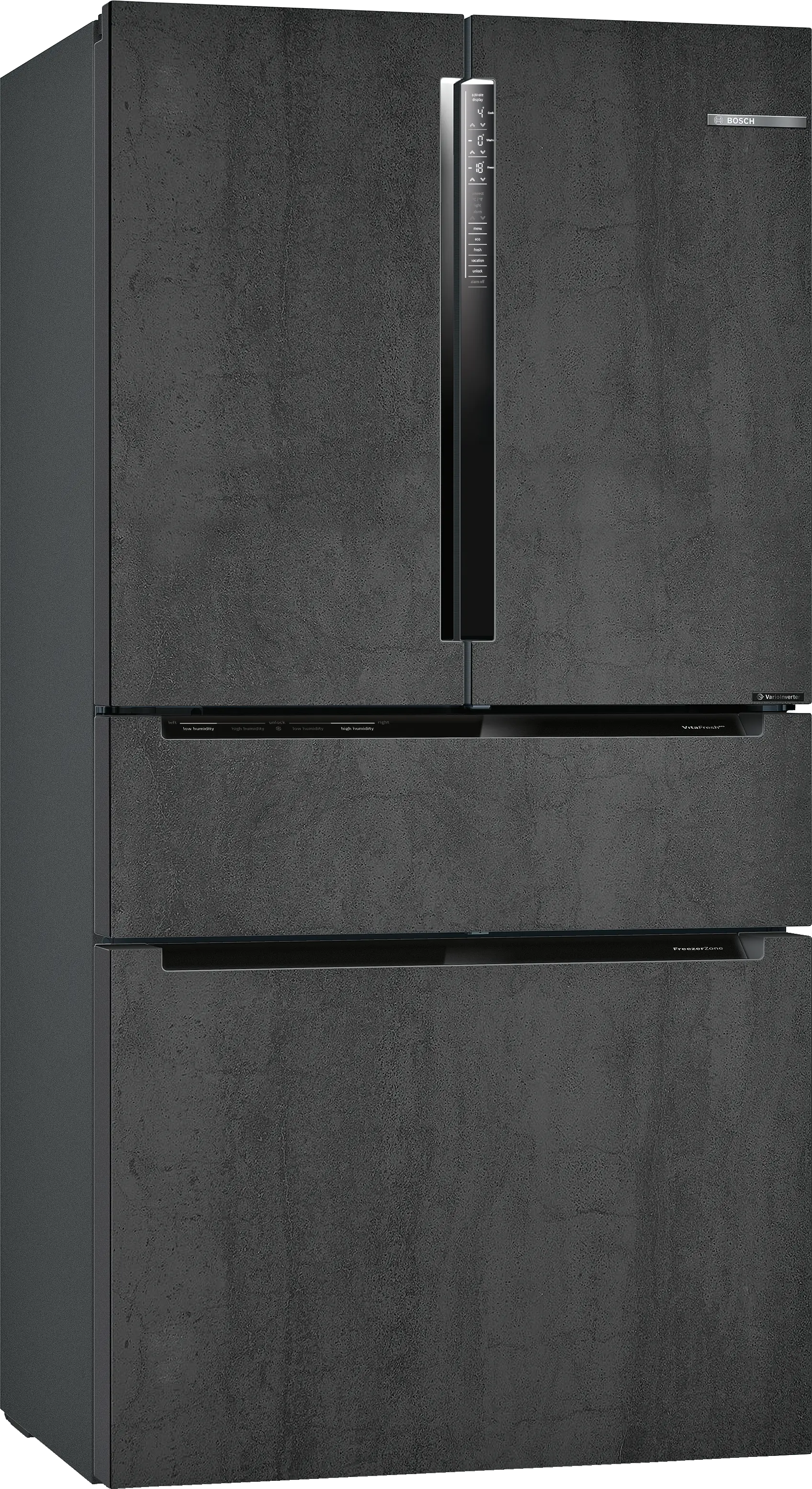 KFN96PX91I Series 8 French door bottom freezer, multi door 183 x 90.6 cm Graphite, Total No Frost