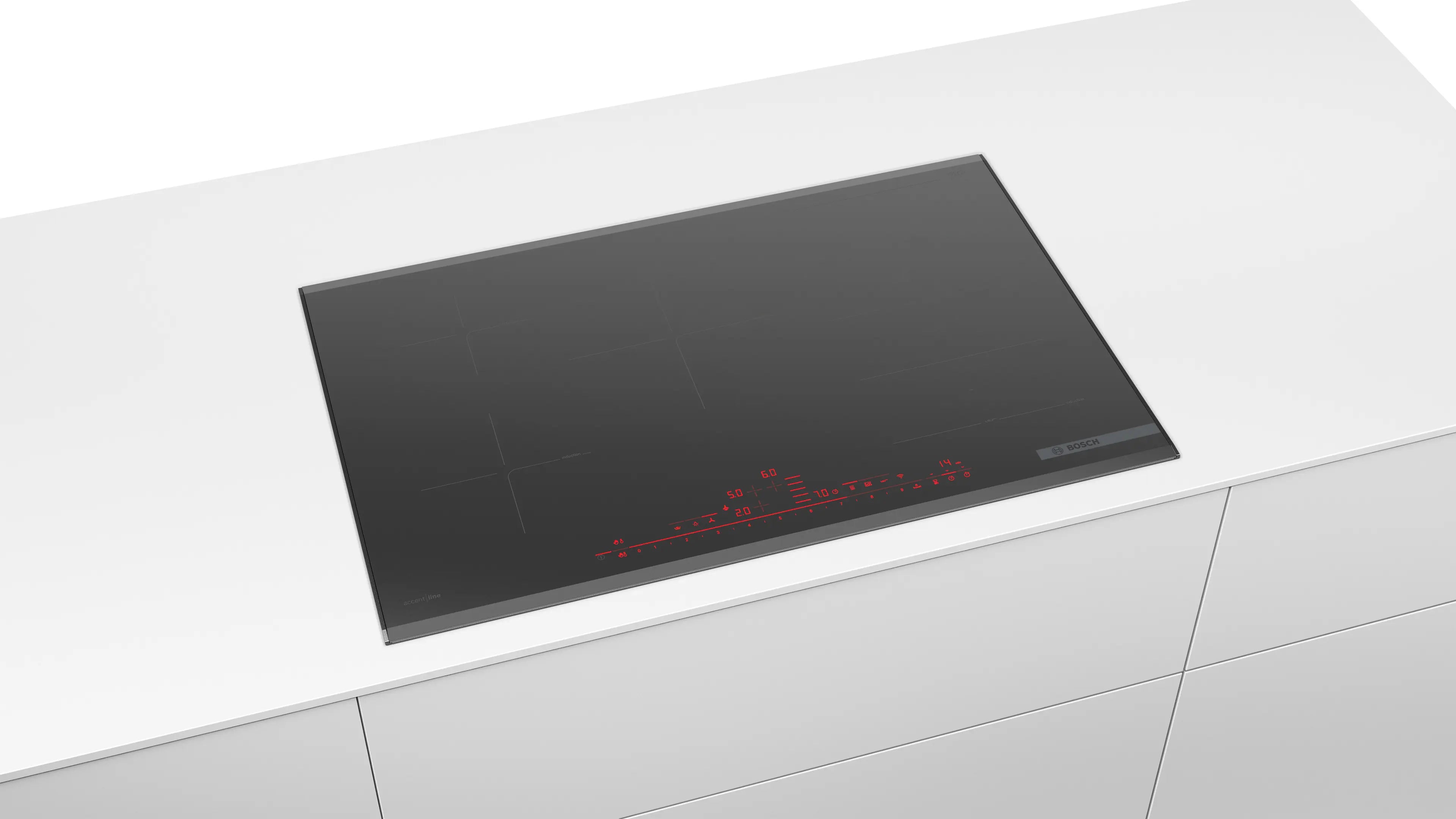 Bosch PXV890DV5E induction hob, surface mount with frame, further view 5