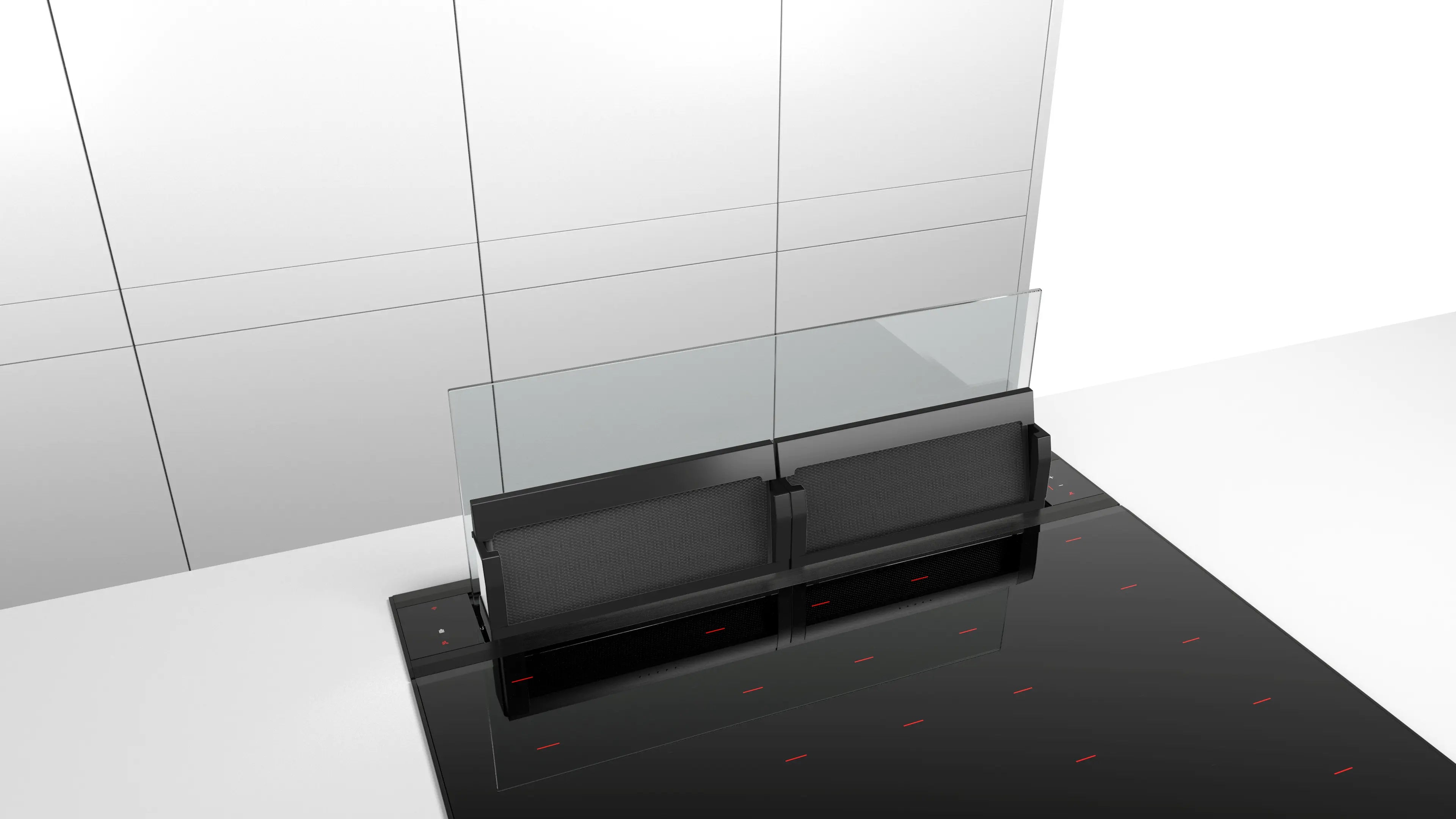 Bosch DDW88MM66 downdraft cooker hood in the service position