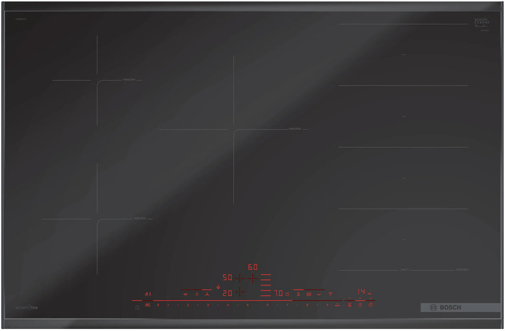 Bosch PXV890DV5E induction hob, surface mount with frame, 816 mm wide