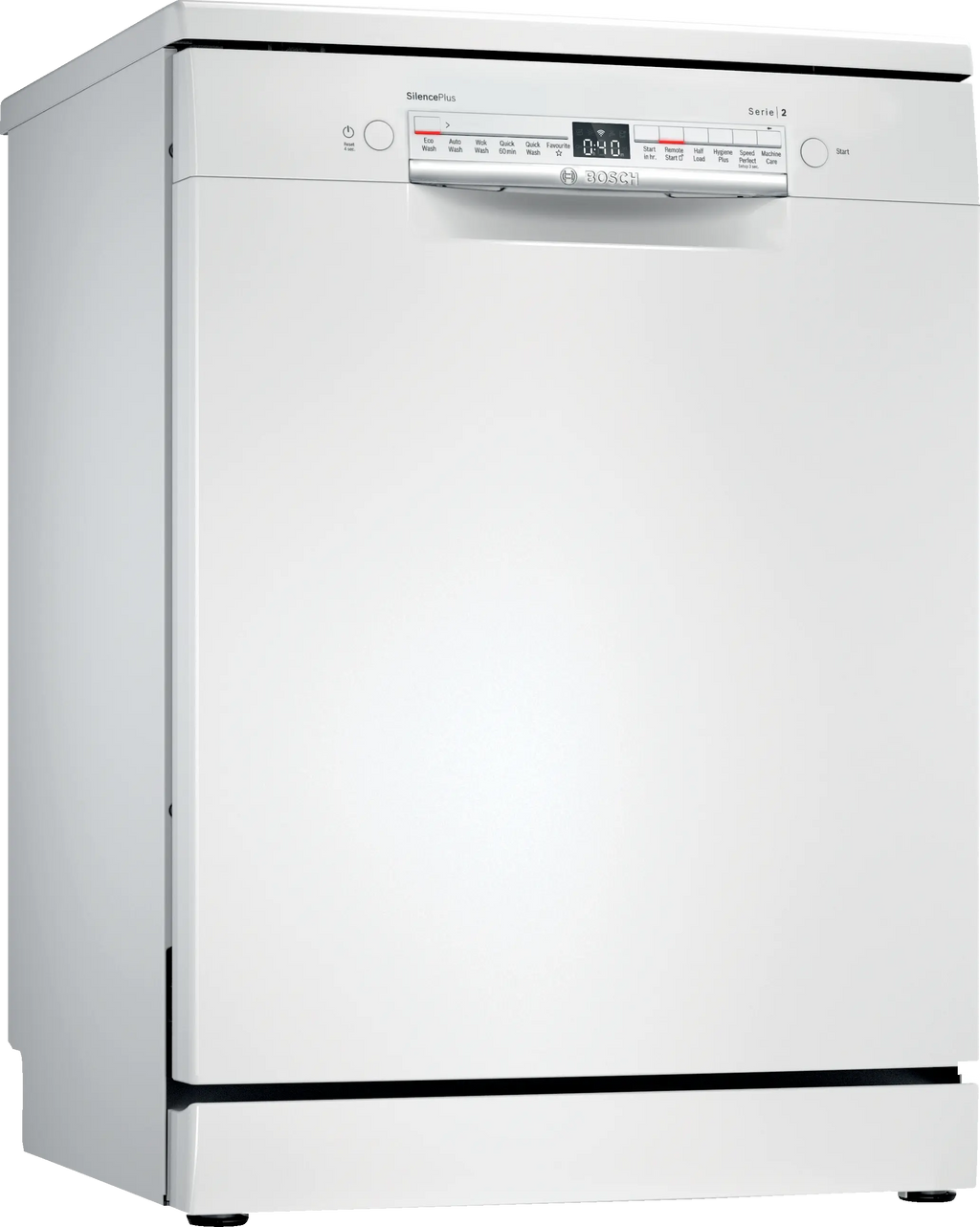 Bosch SMS2IVW01P free-standing dishwasher in white, 600 mm wide