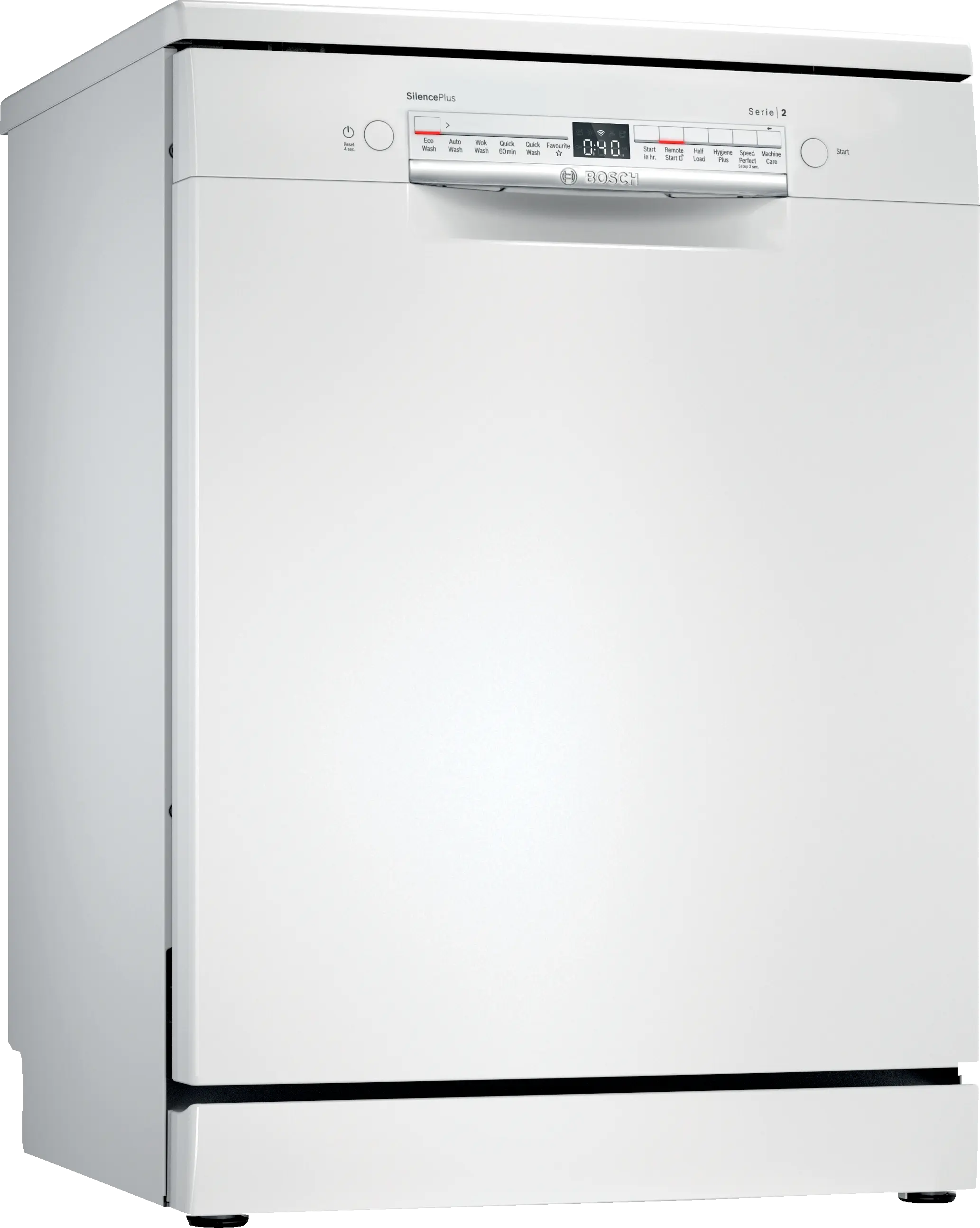 Bosch SMS2IVW01P free-standing dishwasher in white, 600 mm wide