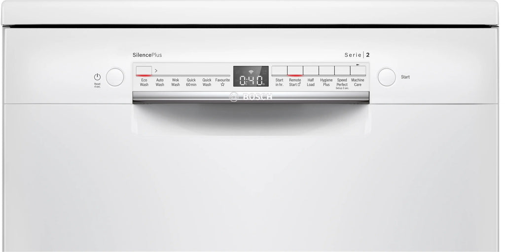 Bosch SMS2IVW01P free-standing dishwasher in white, further view 5