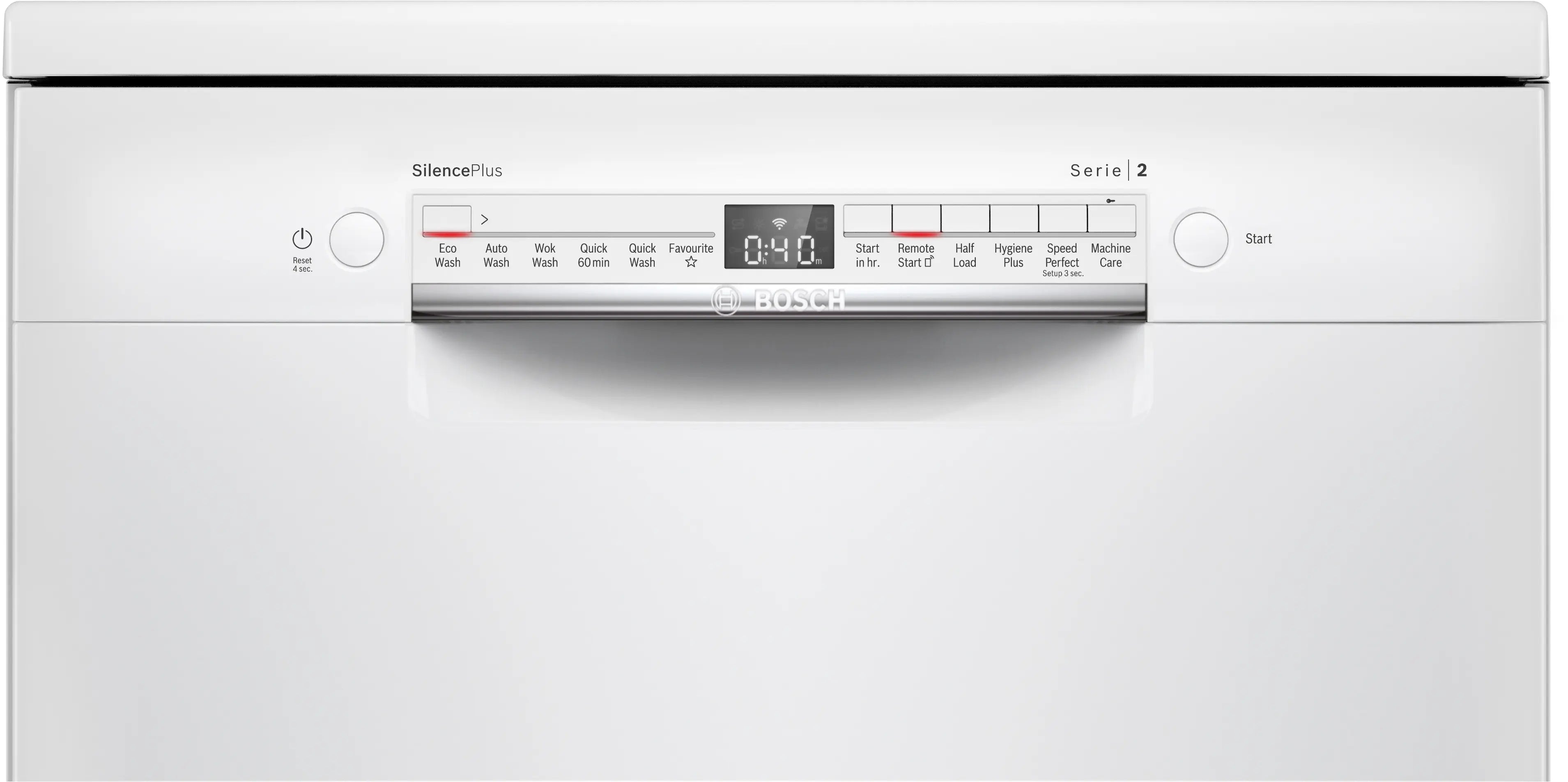 Bosch SMS2IVW01P free-standing dishwasher in white, further view 5