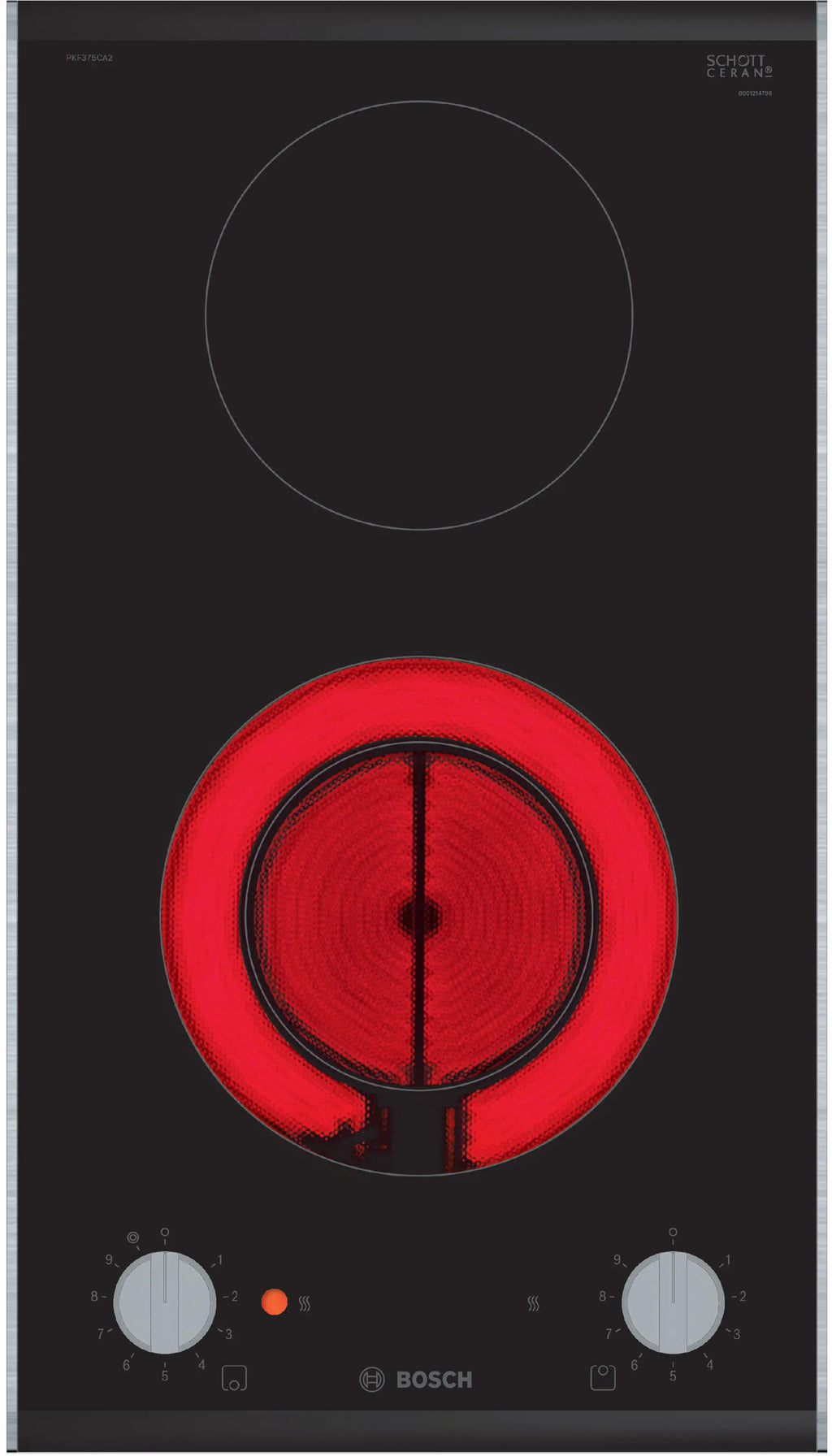Bosch PKF375CA2E domino electric hob, surface mount with frame, 306 mm wide