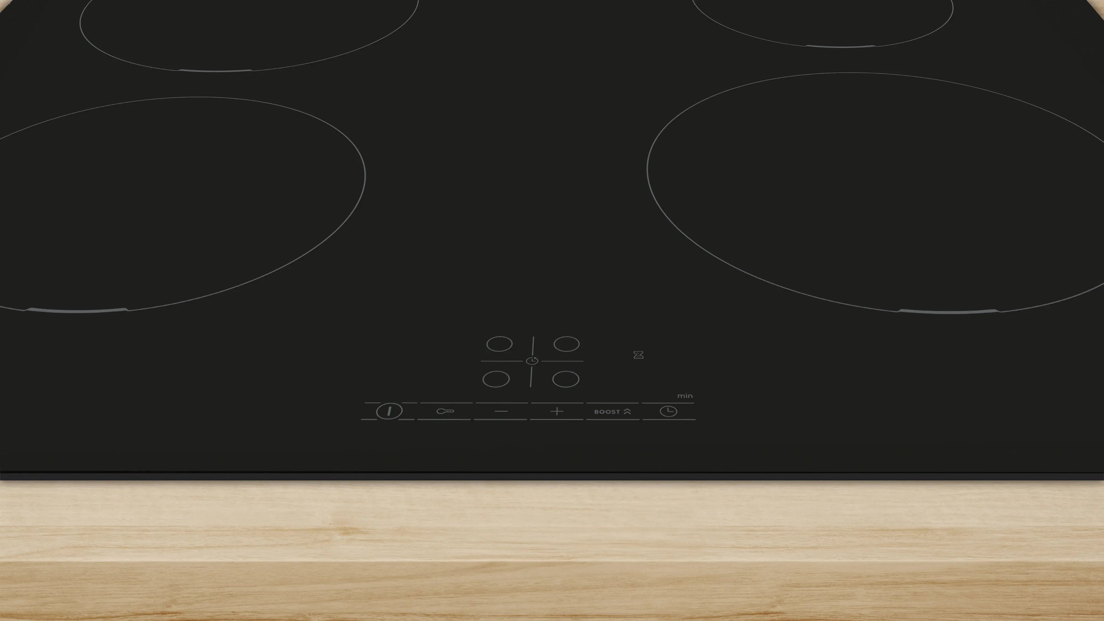 PUE611BB5J Series 4 Induction hob 60 cm surface mount without frame