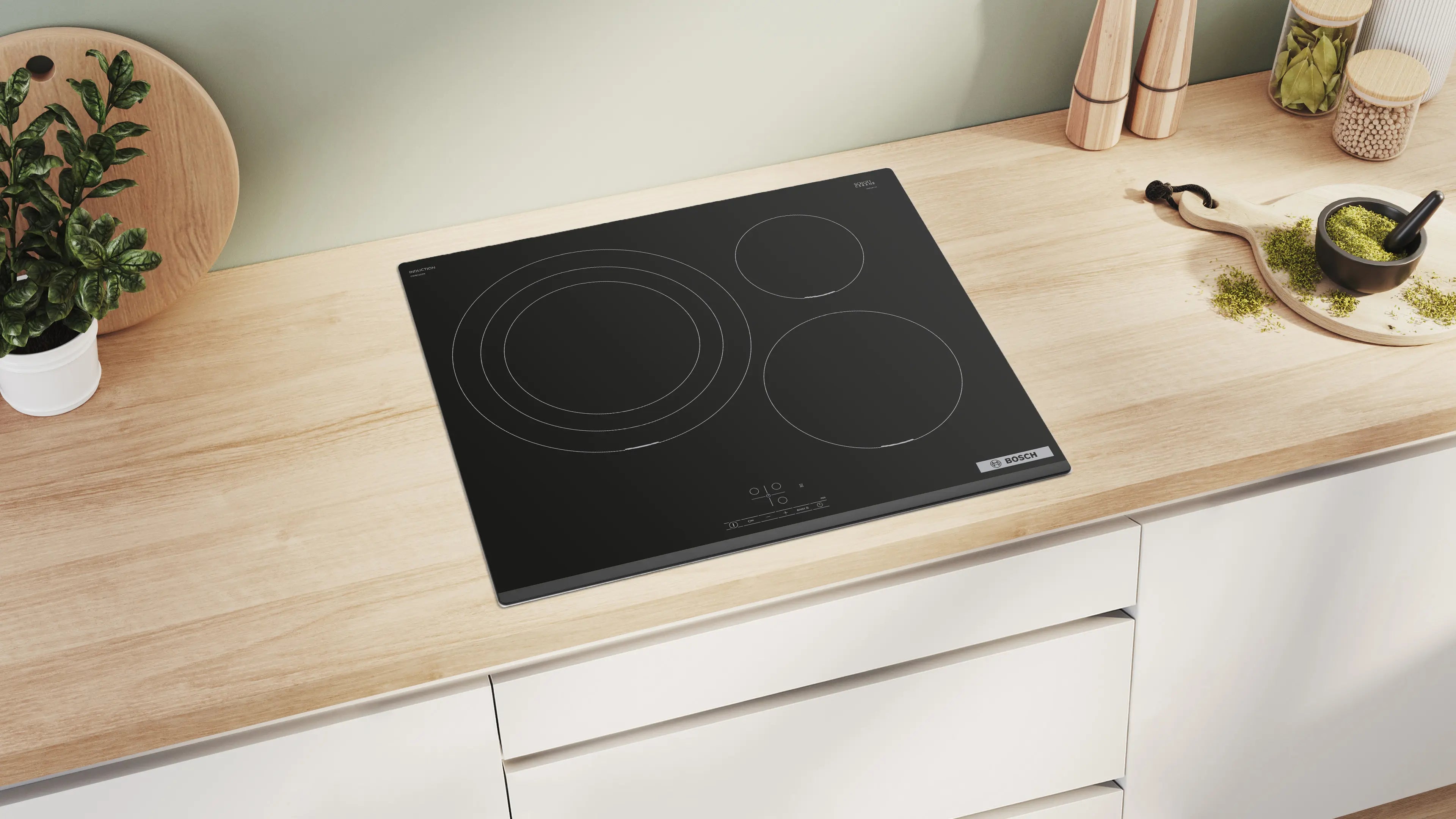 Bosch PID631BB5E induction hob, surface mount without frame, further view 4