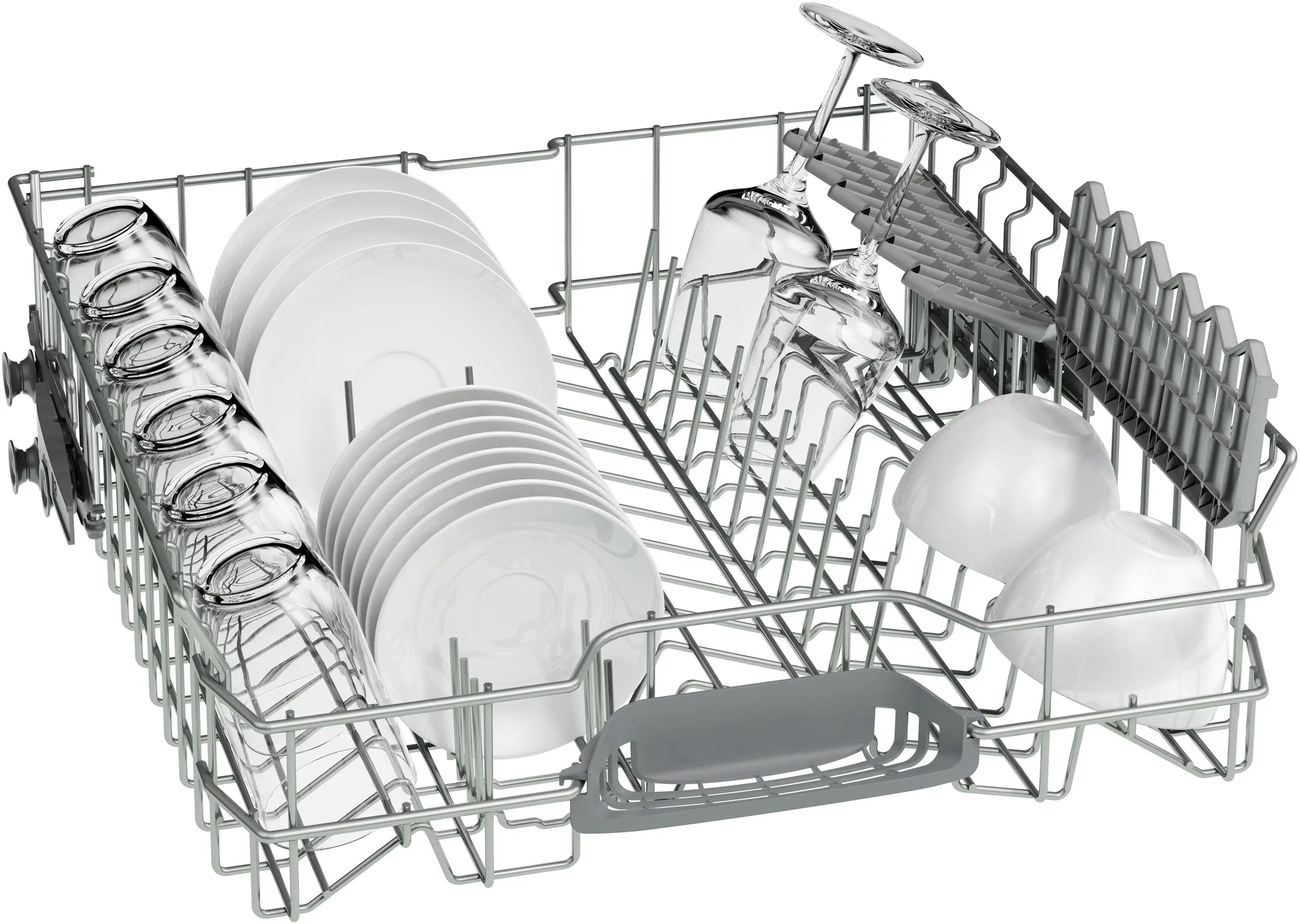 Bosch SMS4HMI07E free-standing dishwasher in brushed steel, further view 5