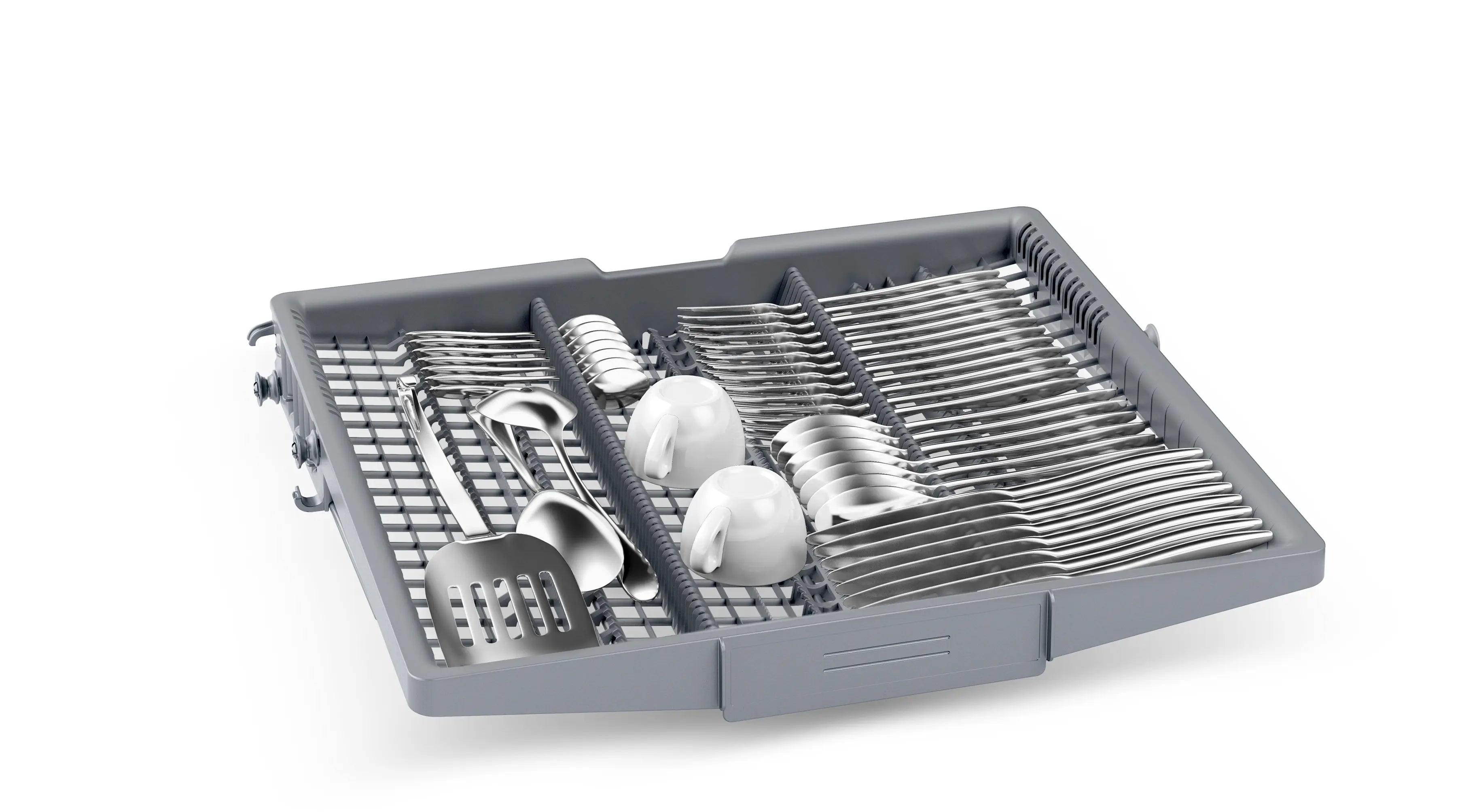 Bosch SMS4ECI26E free-standing dishwasher in brushed steel, further view 5