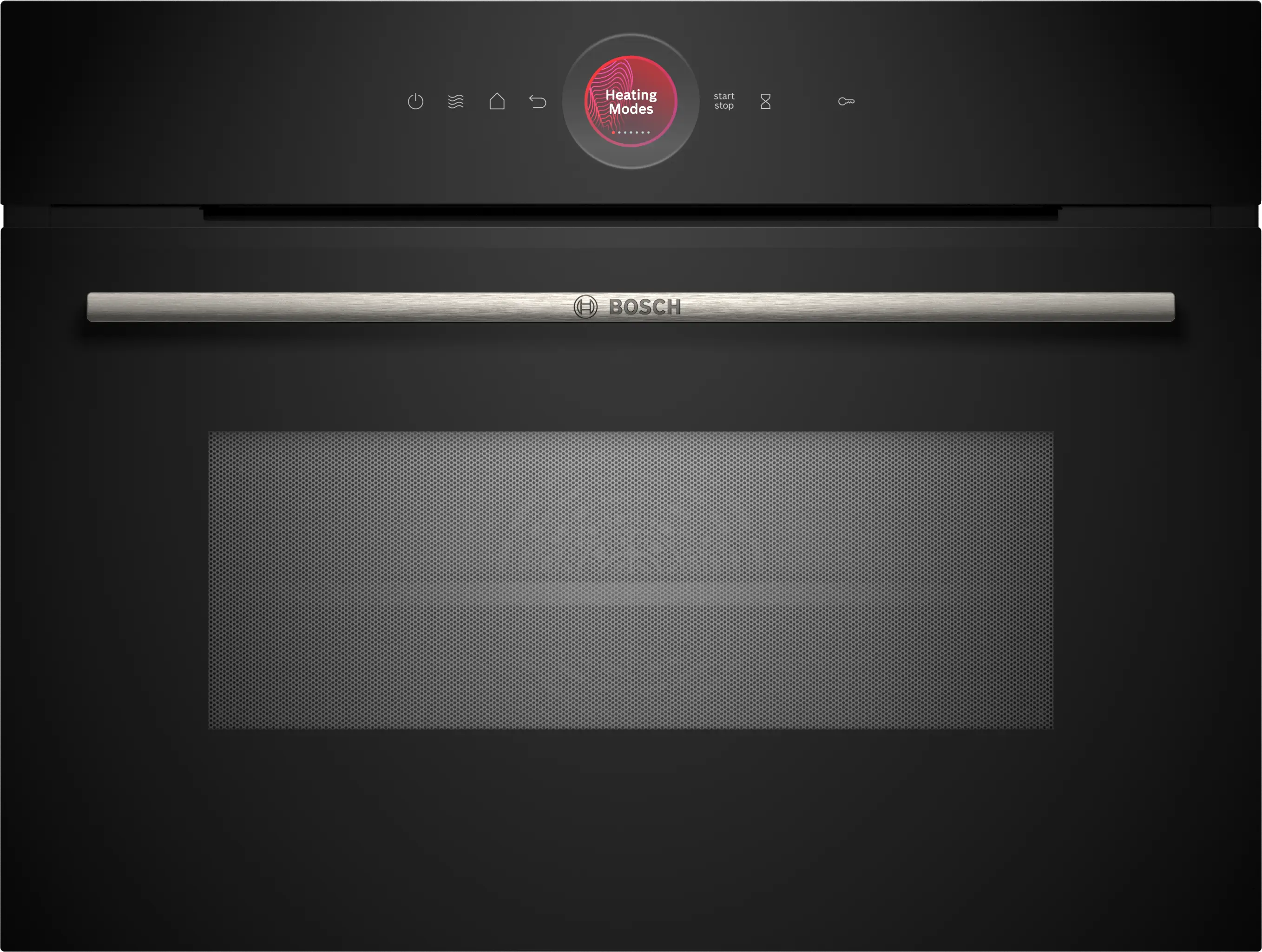 Bosch CMG7241B1 built-in compact oven with microwave function in black, 594 mm wide