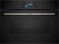 Bosch CSG7584B1 built-in compact steam oven in black, 594 mm wide