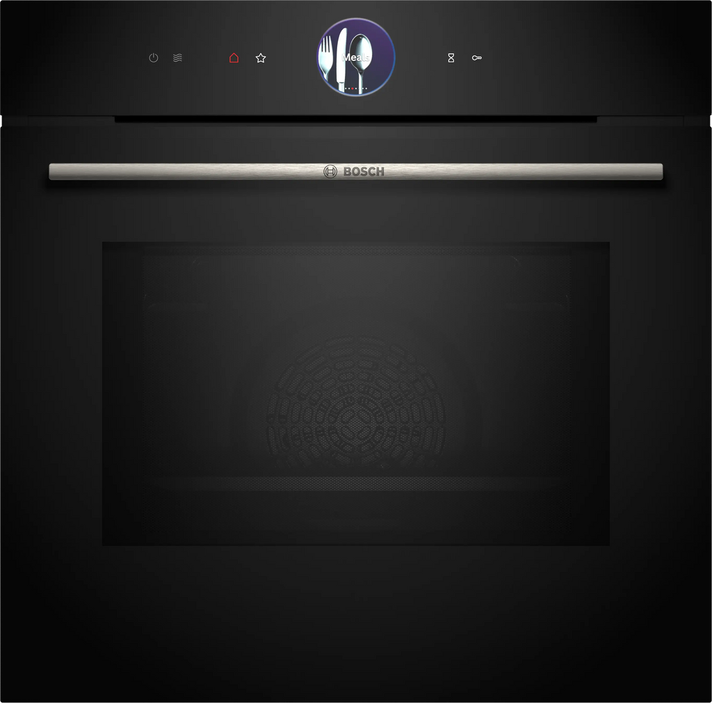 Bosch HMG7361B1 built-in oven with microwave function in black, 594 mm wide