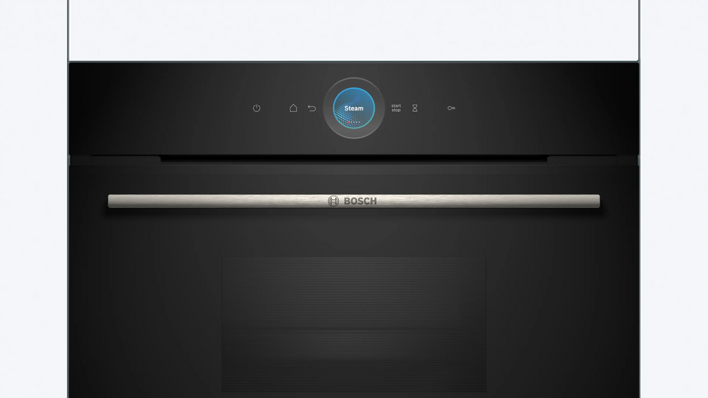 Bosch CDG714XB1 built-in steamer in black, further view 2