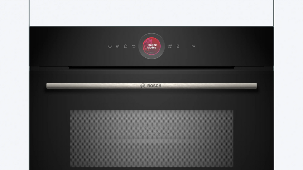 Bosch CMG7241B1 built-in compact oven with microwave function in black, further view 2