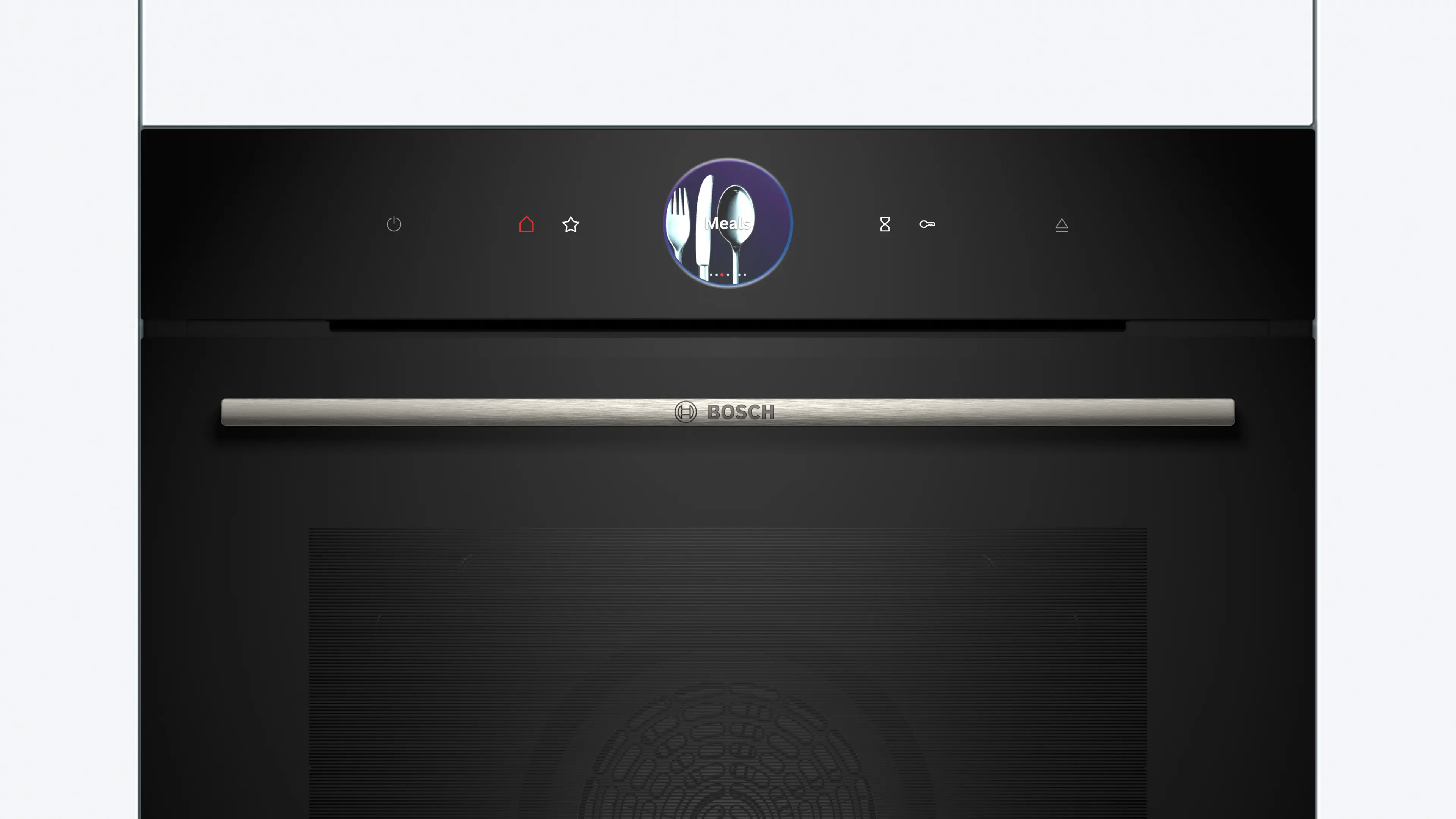 Bosch HSG7364B1 built-in steam oven in black, further view 3