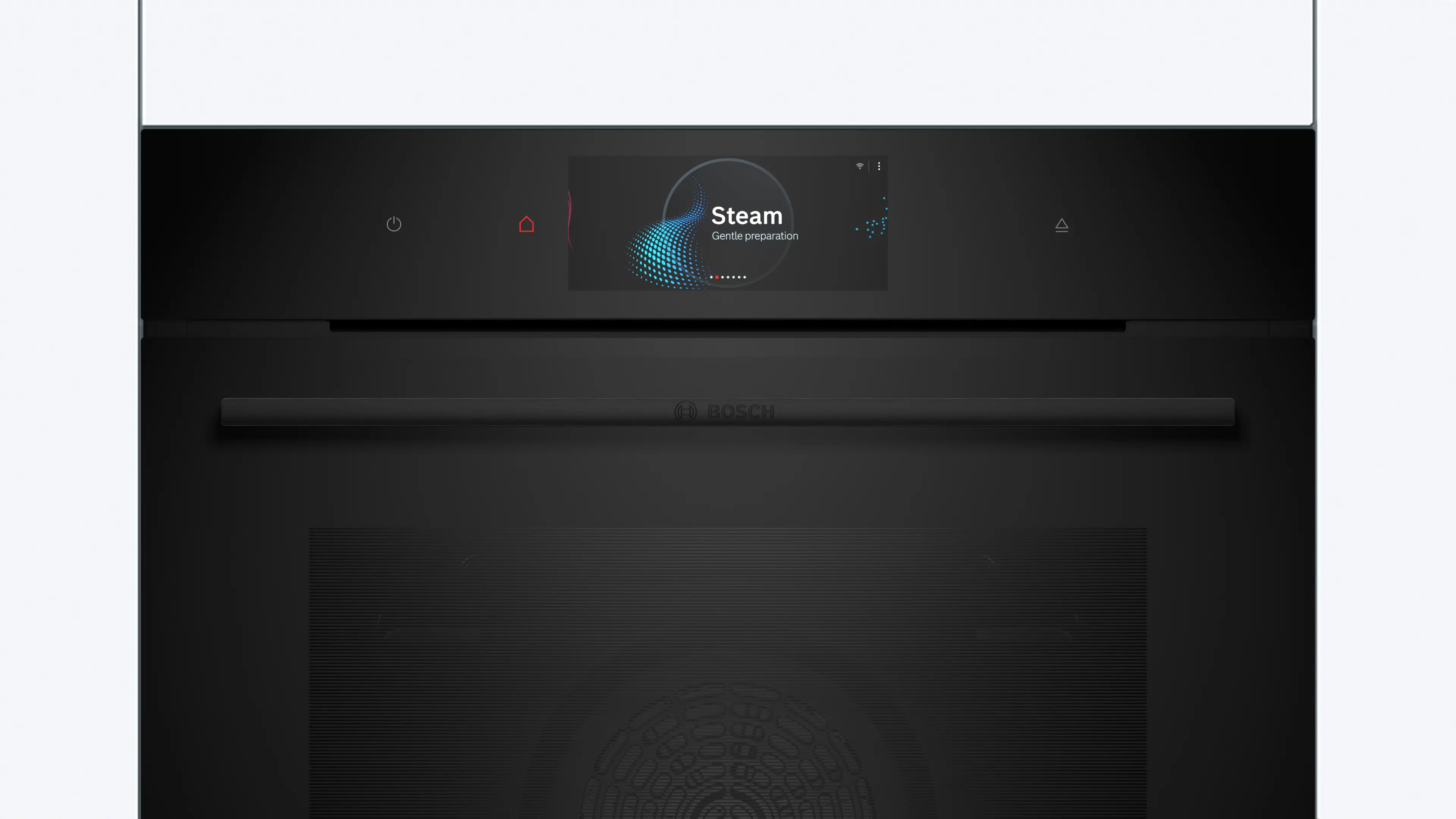 Bosch HSG938EB1 built-in steam oven in black, further view 3