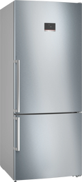 KGN76CI30U Series 6 Free-standing fridge-freezer with freezer at bottom 186 x 75 cm Stainless steel