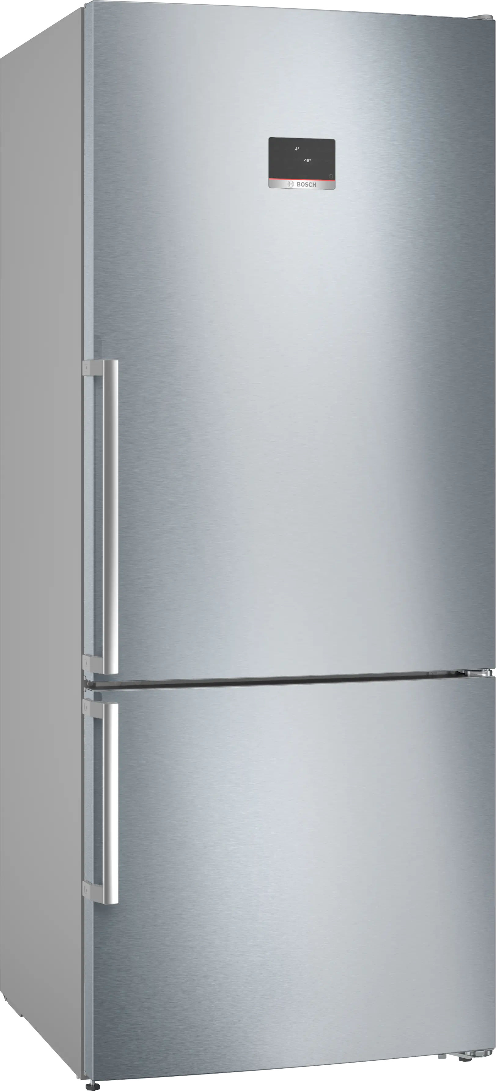 KGN76CI30U Series 6 Free-standing fridge-freezer with freezer at bottom 186 x 75 cm Stainless steel