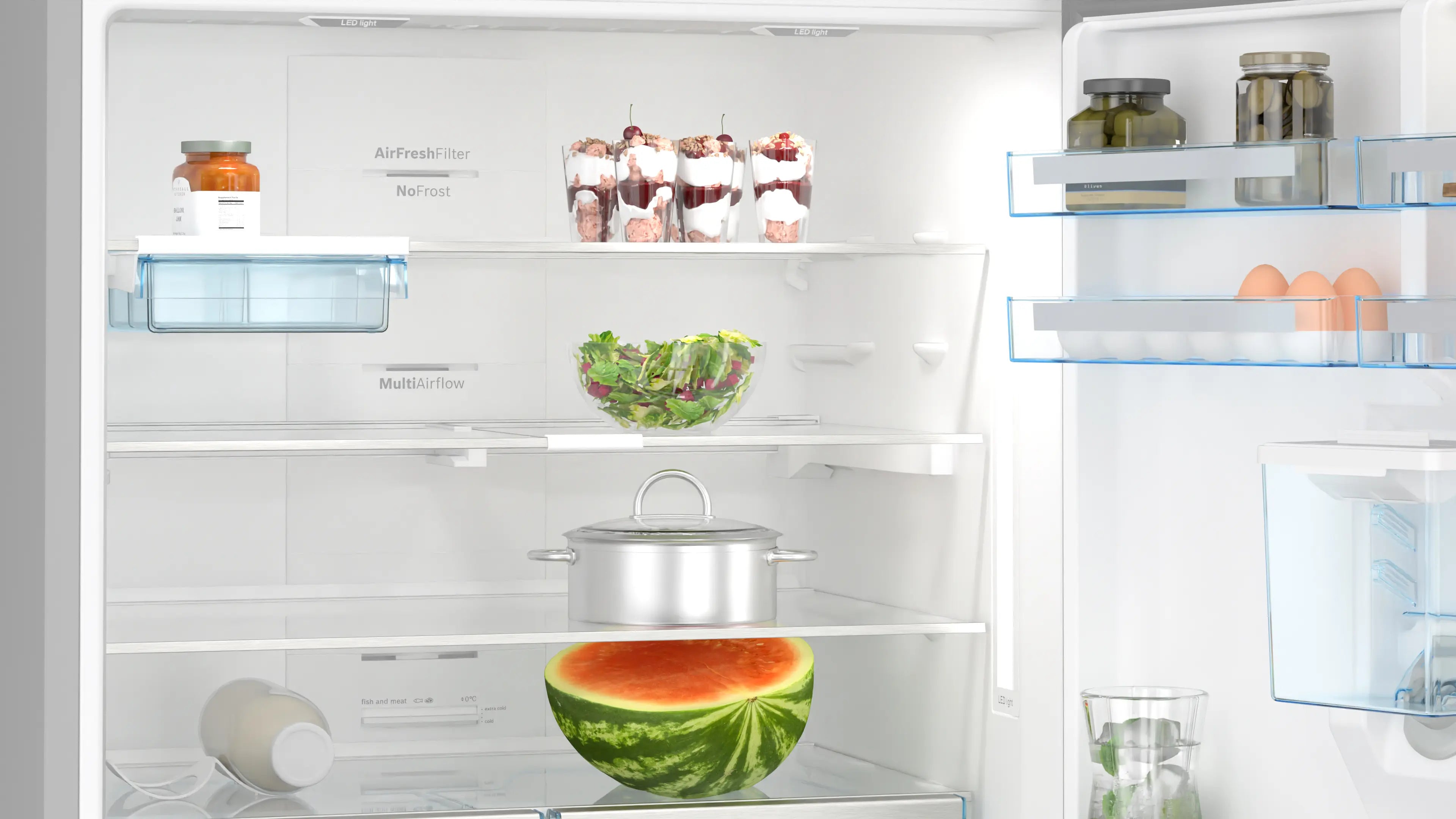 KGD86AI31U Series 6 Free-standing fridge-freezer with freezer at bottom 186 x 86 cm Stainless steel