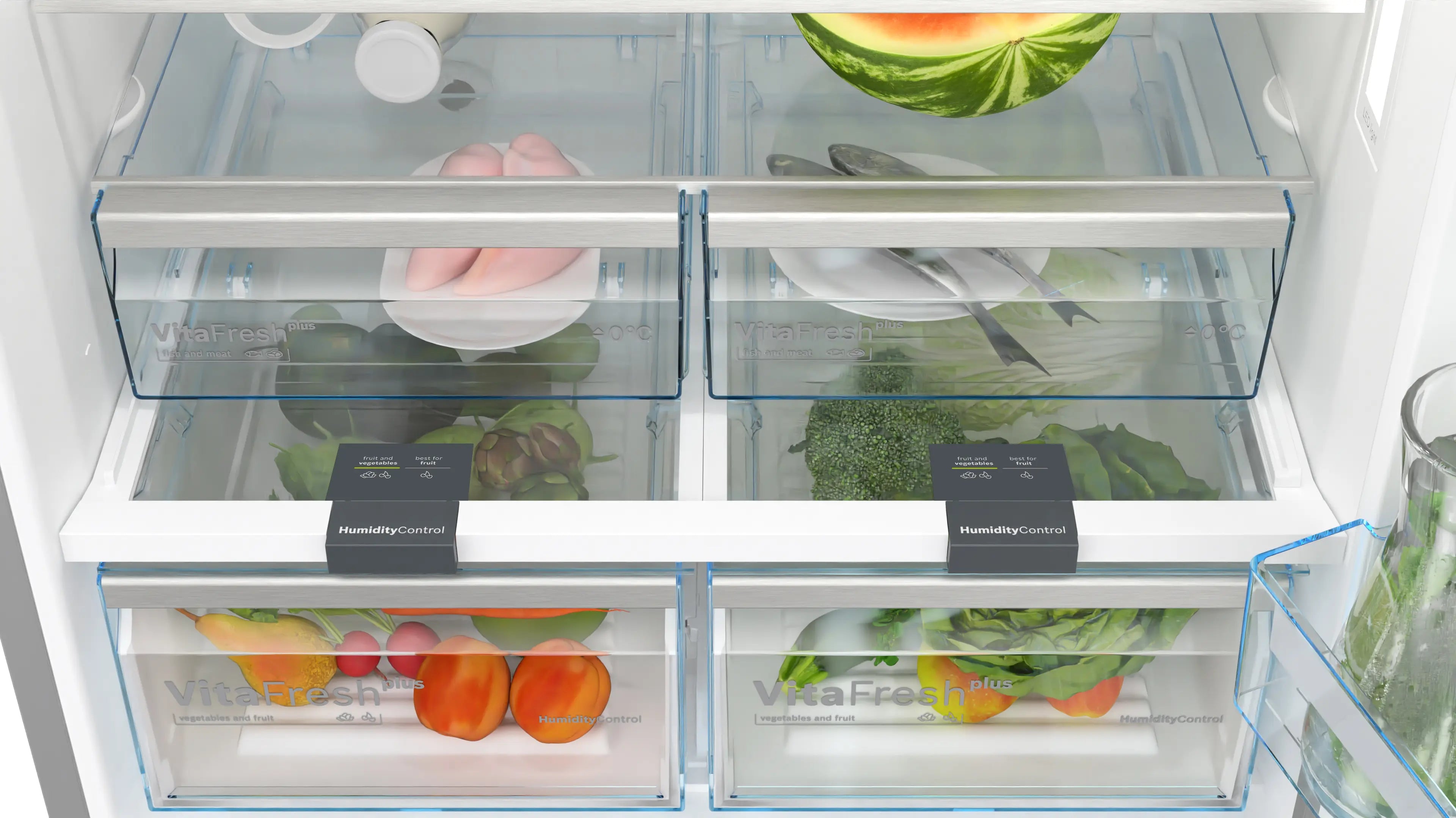KGD86AI31U Series 6 Free-standing fridge-freezer with freezer at bottom 186 x 86 cm Stainless steel