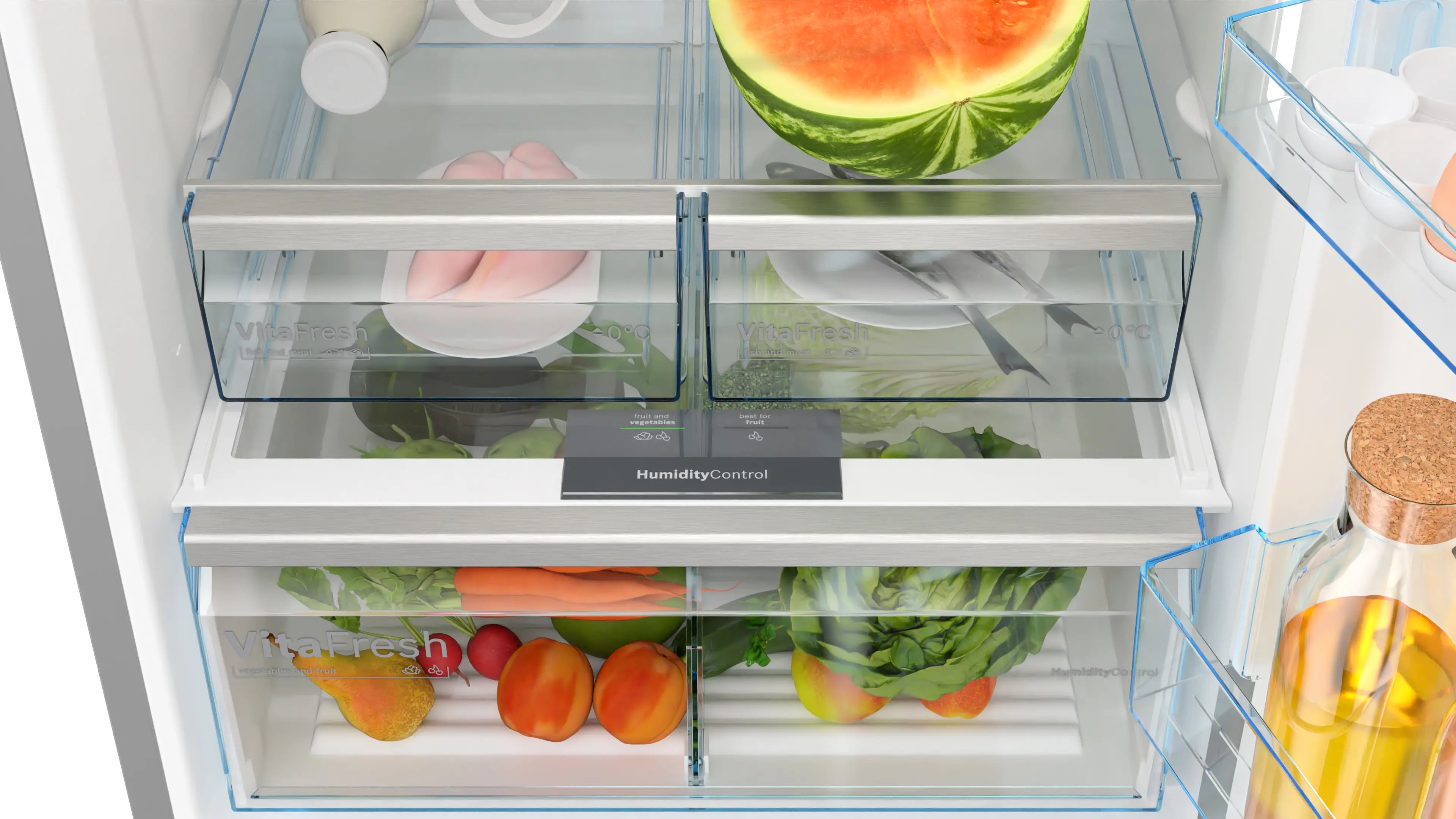 KGN76CI30U Series 6 Free-standing fridge-freezer with freezer at bottom 186 x 75 cm Stainless steel