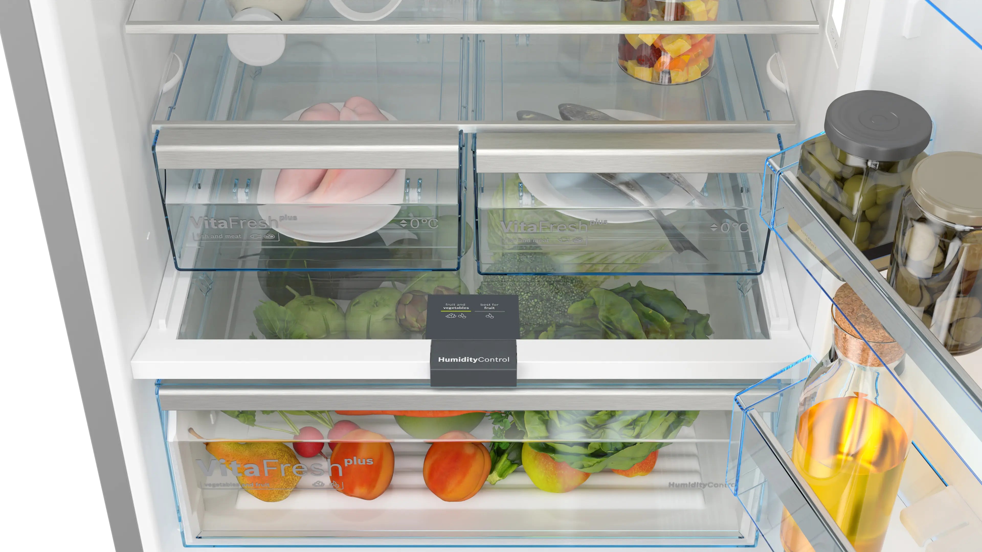 KGN56LB41Q Series 6 Free-standing fridge-freezer with freezer at bottom, glass door 193 x 70 cm Black, Total No Frost