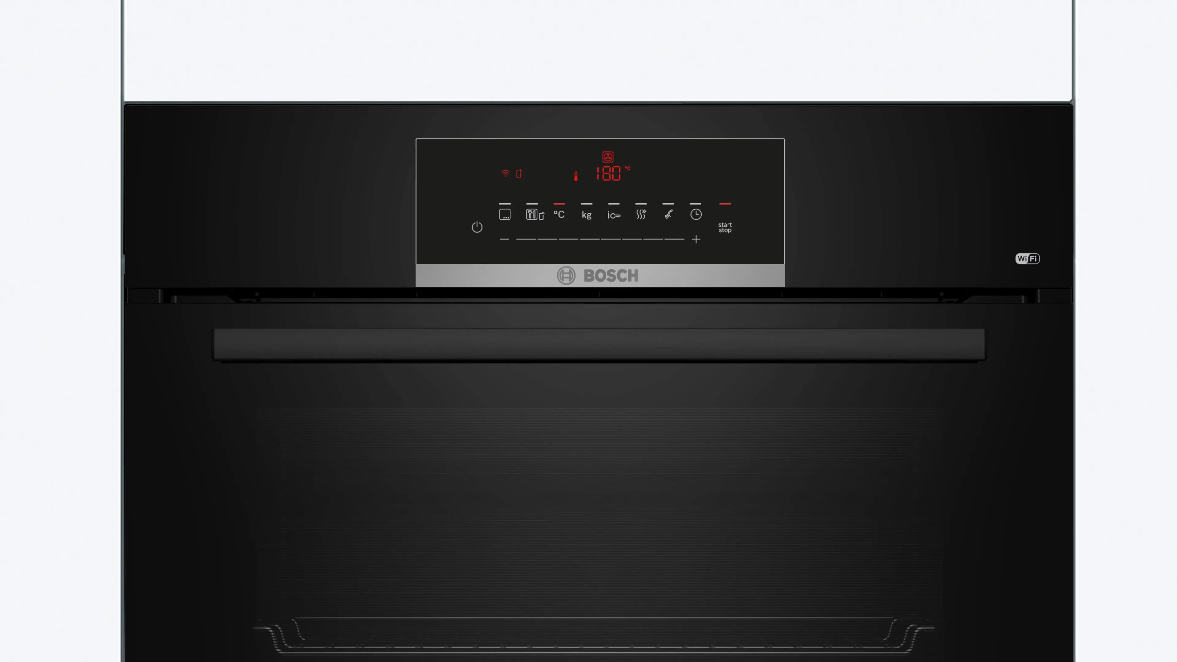 Bosch HBJ559EB6M built-in oven in black, further view 2