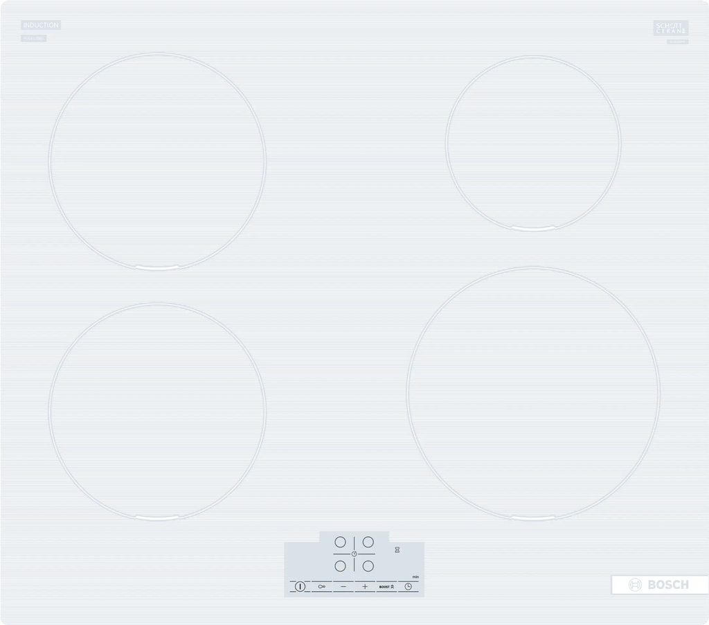 Bosch PUE612BB1J induction hob, 592 mm wide