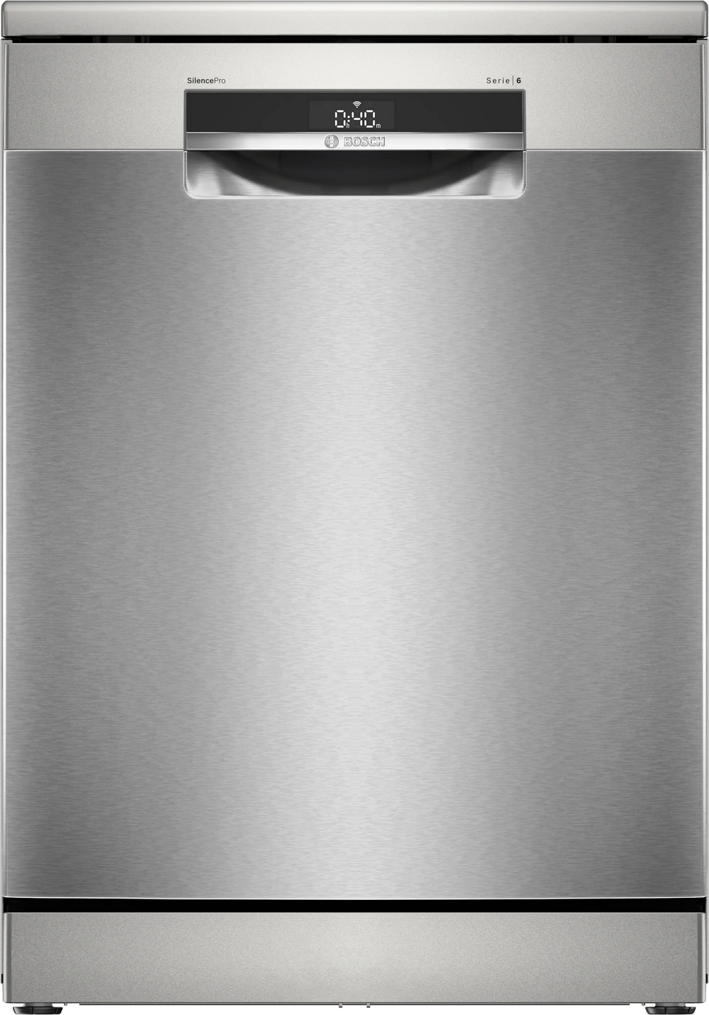 Bosch SMS6ECI11E free-standing dishwasher in brushed steel, 600 mm wide