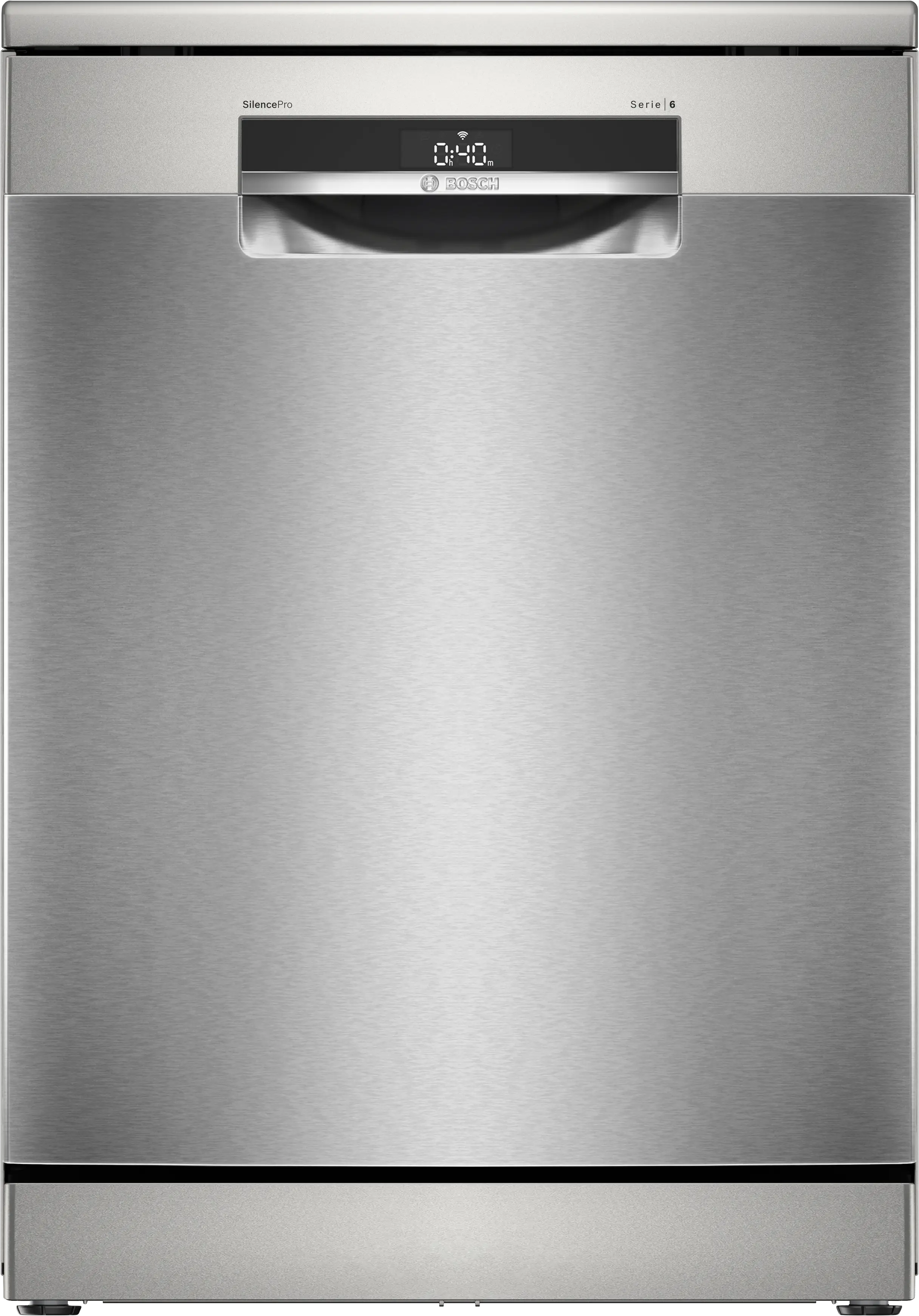 Bosch SMS6ECI11E free-standing dishwasher in brushed steel, 600 mm wide