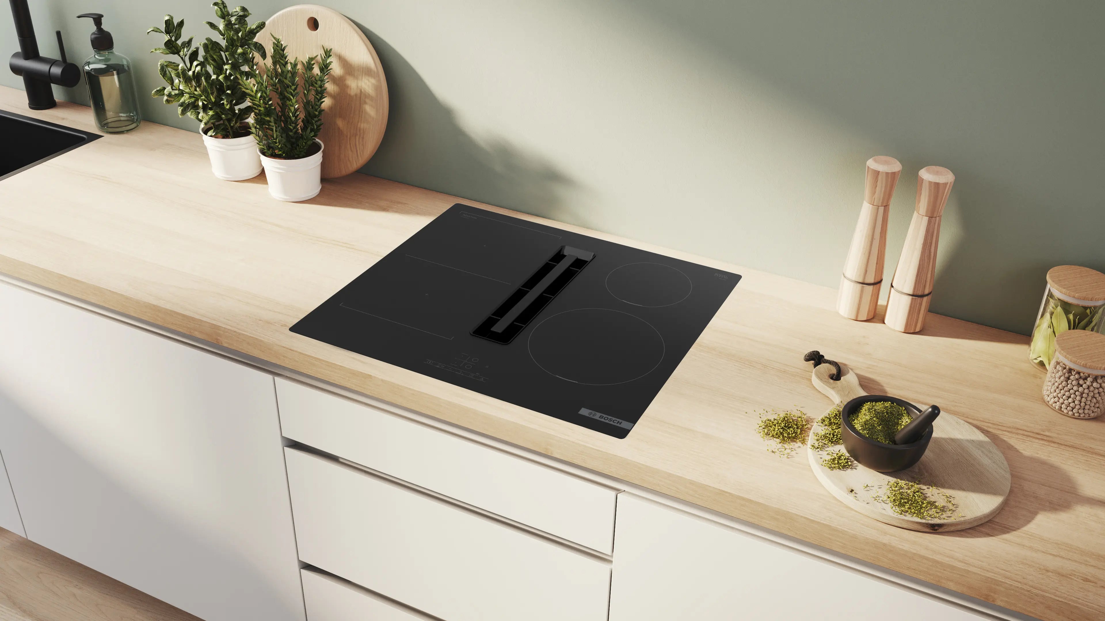 Bosch PVS601B16E induction hob with integrated ventilation, flush mount, further view 3