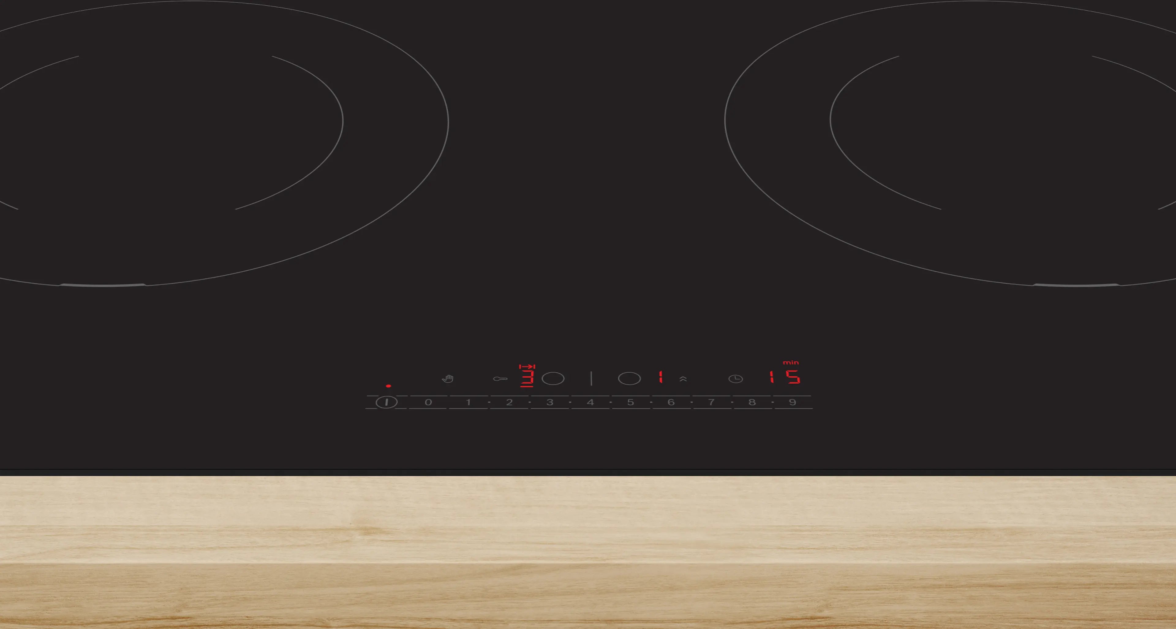 Bosch PMI8256EVN induction hob, surface mount without frame, further view 3