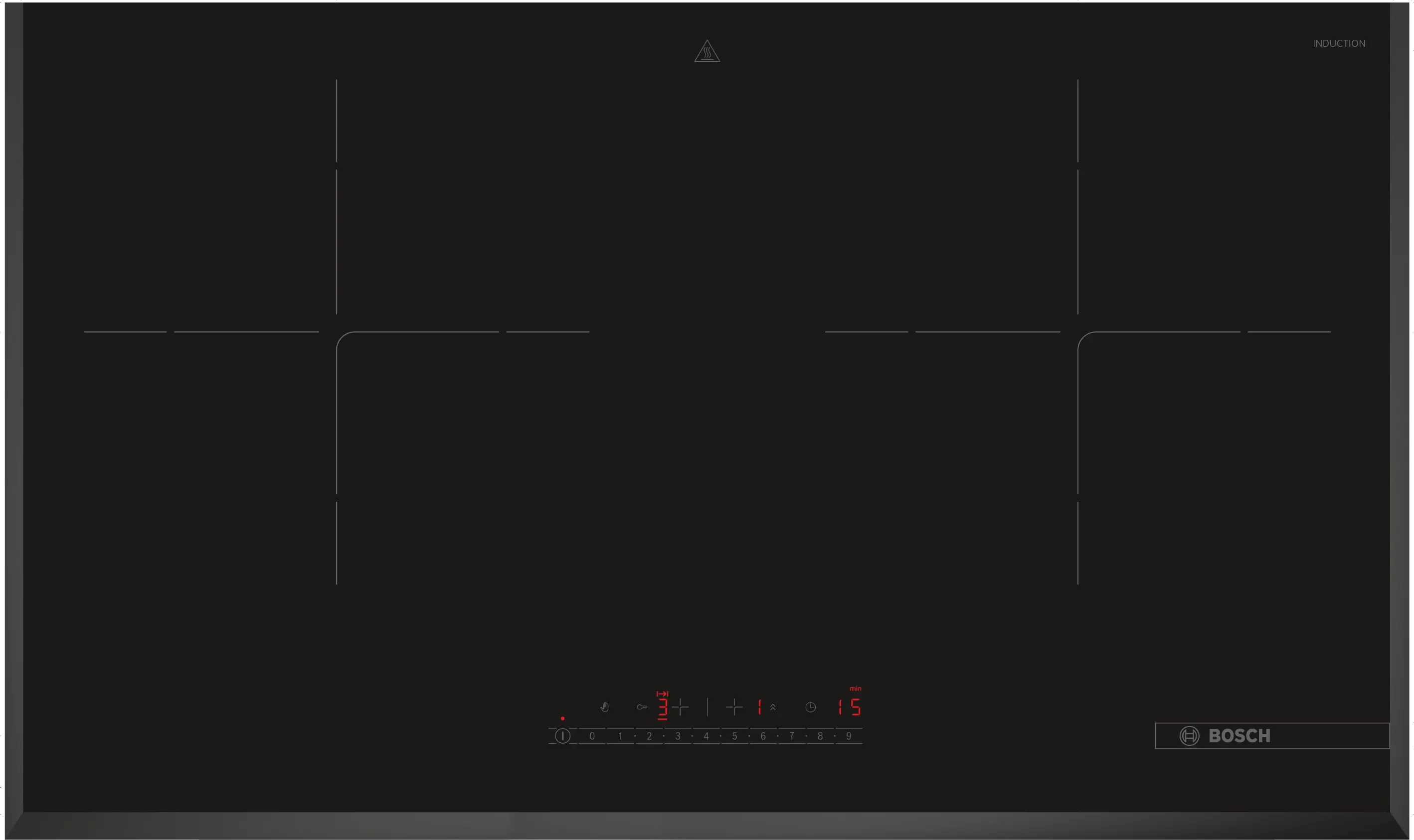 Bosch PMI82560VN induction hob, surface mount without frame, 780 mm wide