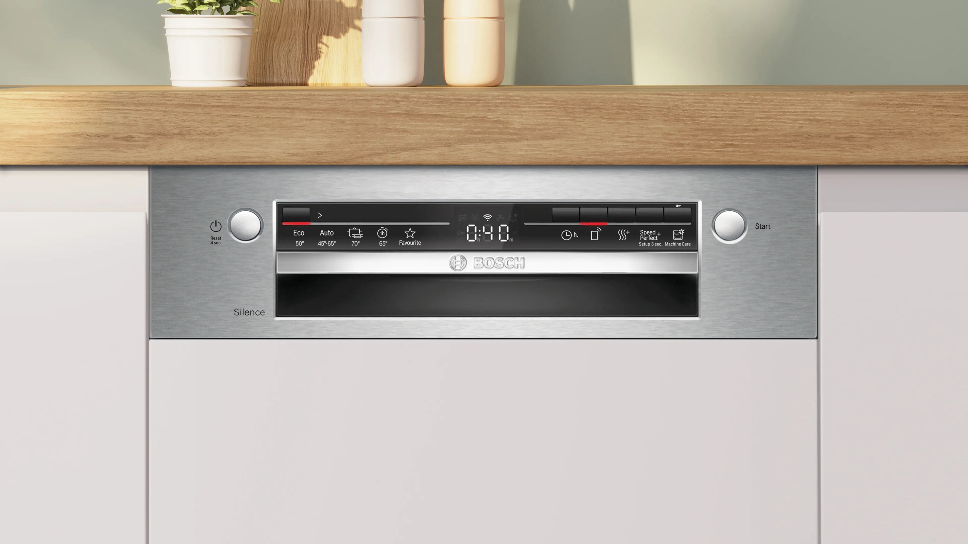 SPI2HKS42E Series 2 Semi-integrated dishwasher 45 cm Stainless steel