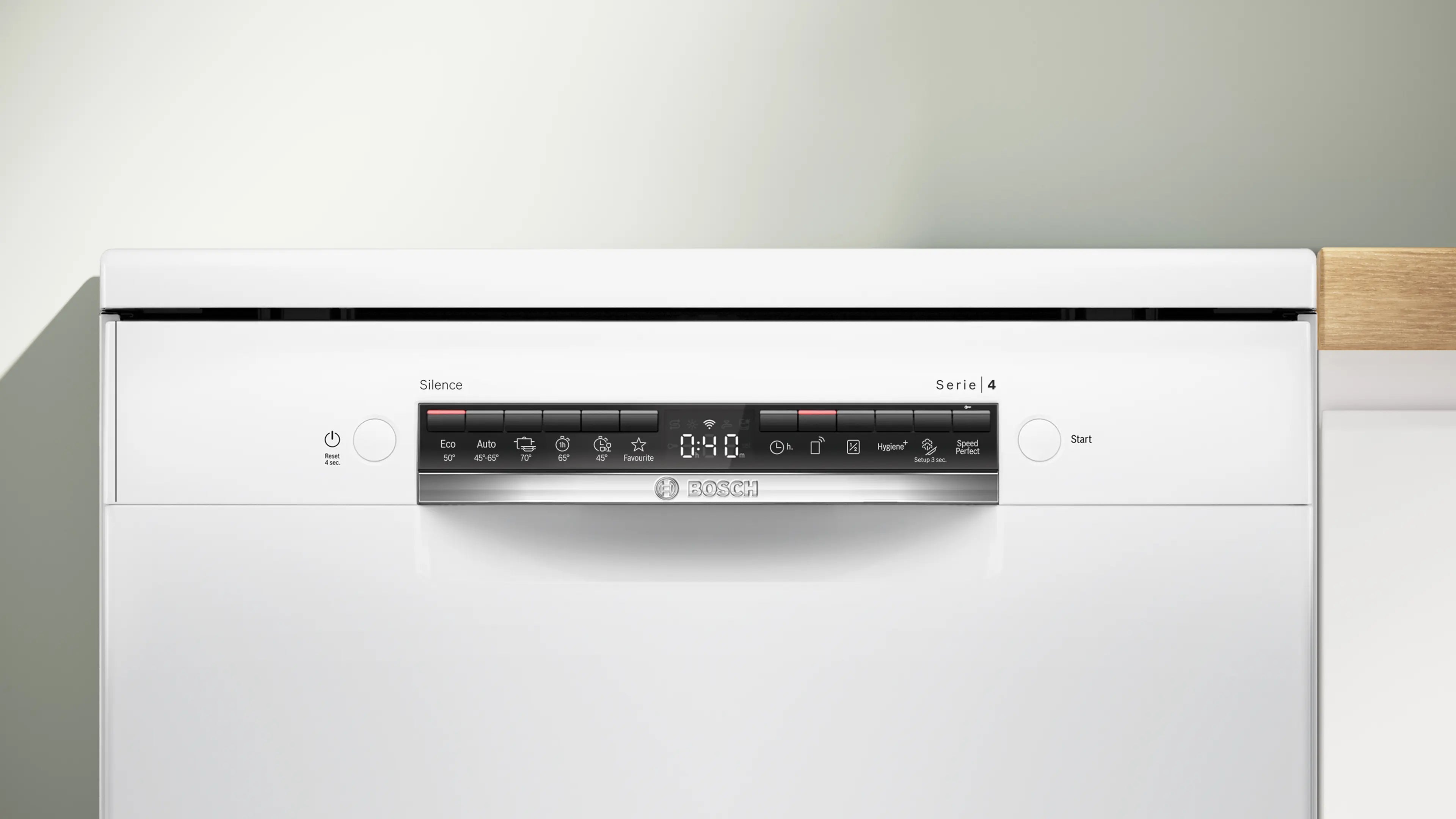 Bosch SMS4IMW62Q free-standing dishwasher in white, further view 3