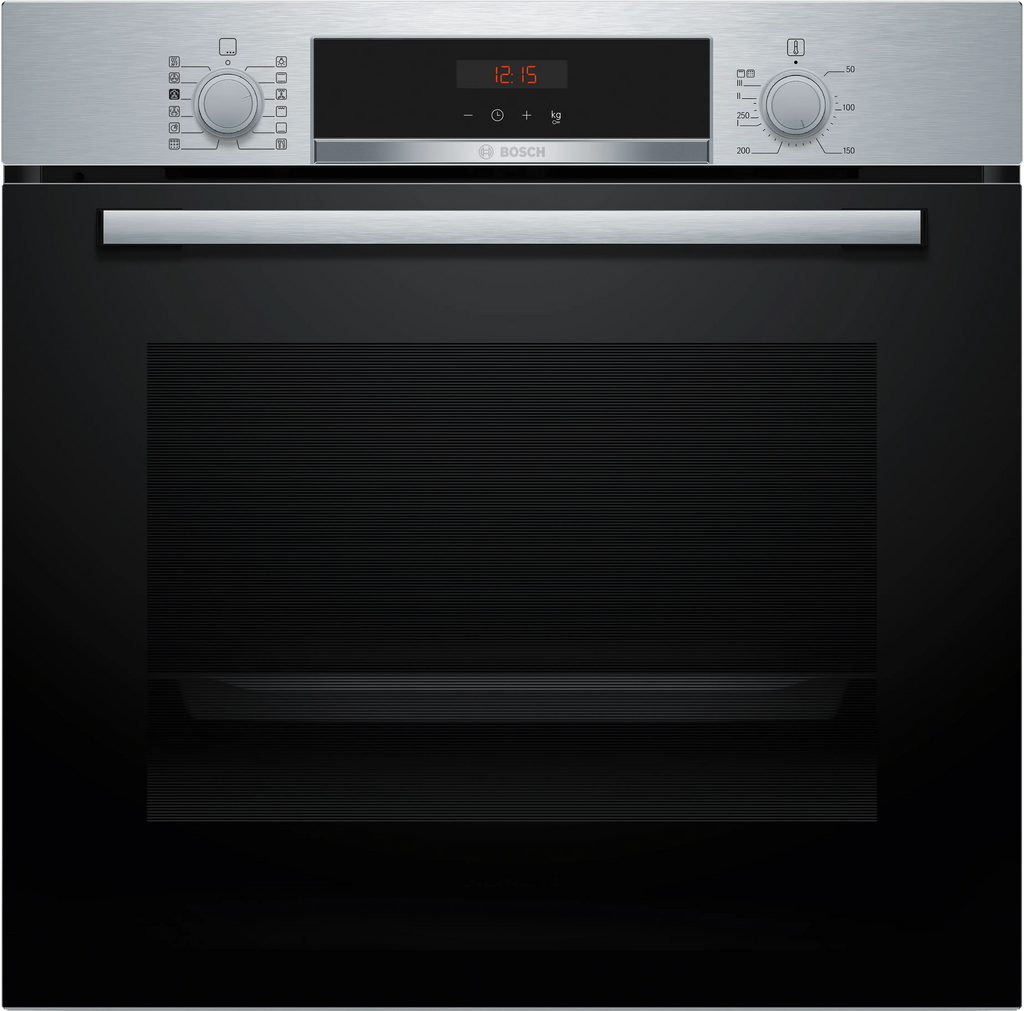 Bosch HQA574BS3B built-in oven with added steam in stainless steel, 594 mm wide
