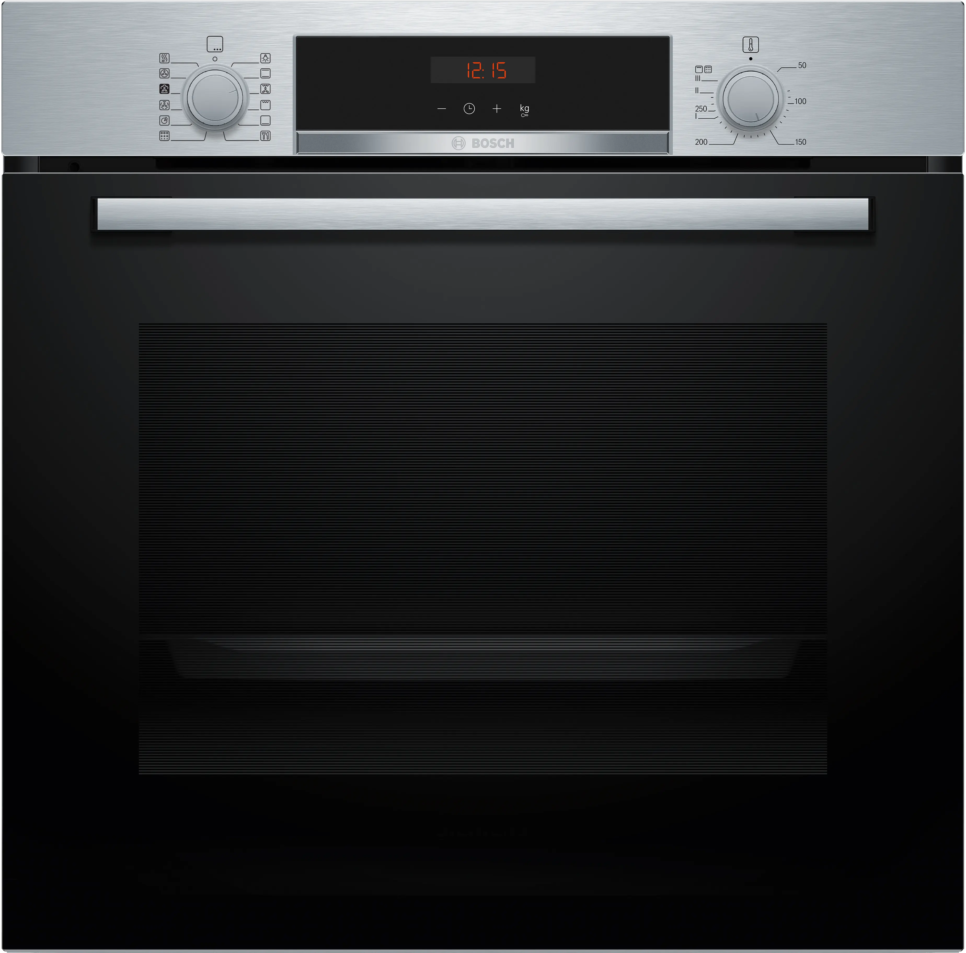Bosch HQA574BS3B built-in oven with added steam in stainless steel, 594 mm wide