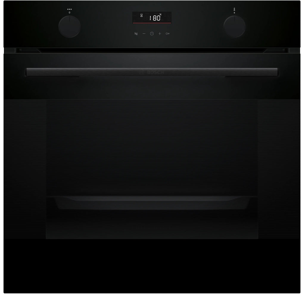 Bosch HUA736EA0K built-in oven with added steam in black, 594 mm wide
