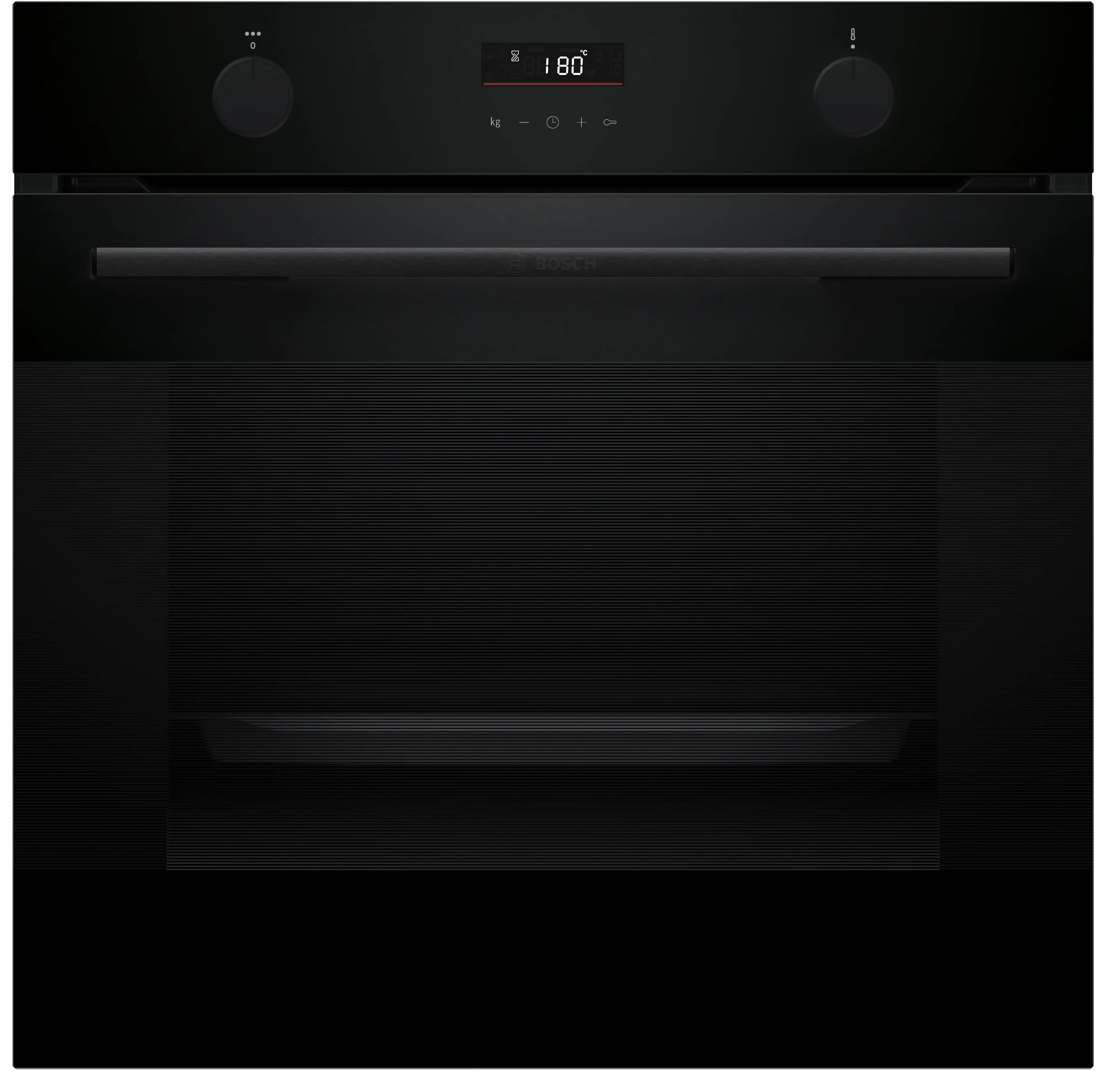 Bosch HUA736EA0K built-in oven with added steam in black, 594 mm wide