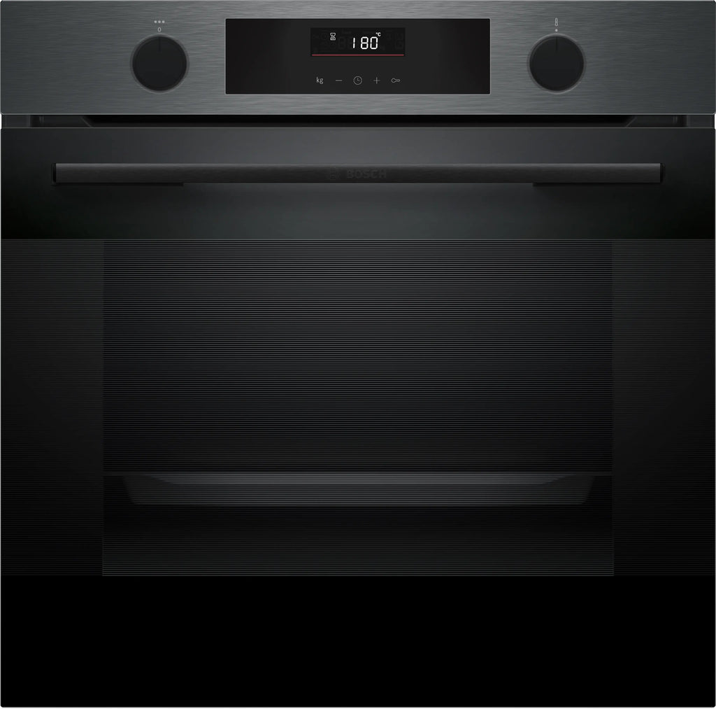 Bosch HUA736EG0K built-in oven with added steam in black stainless steel, 594 mm wide