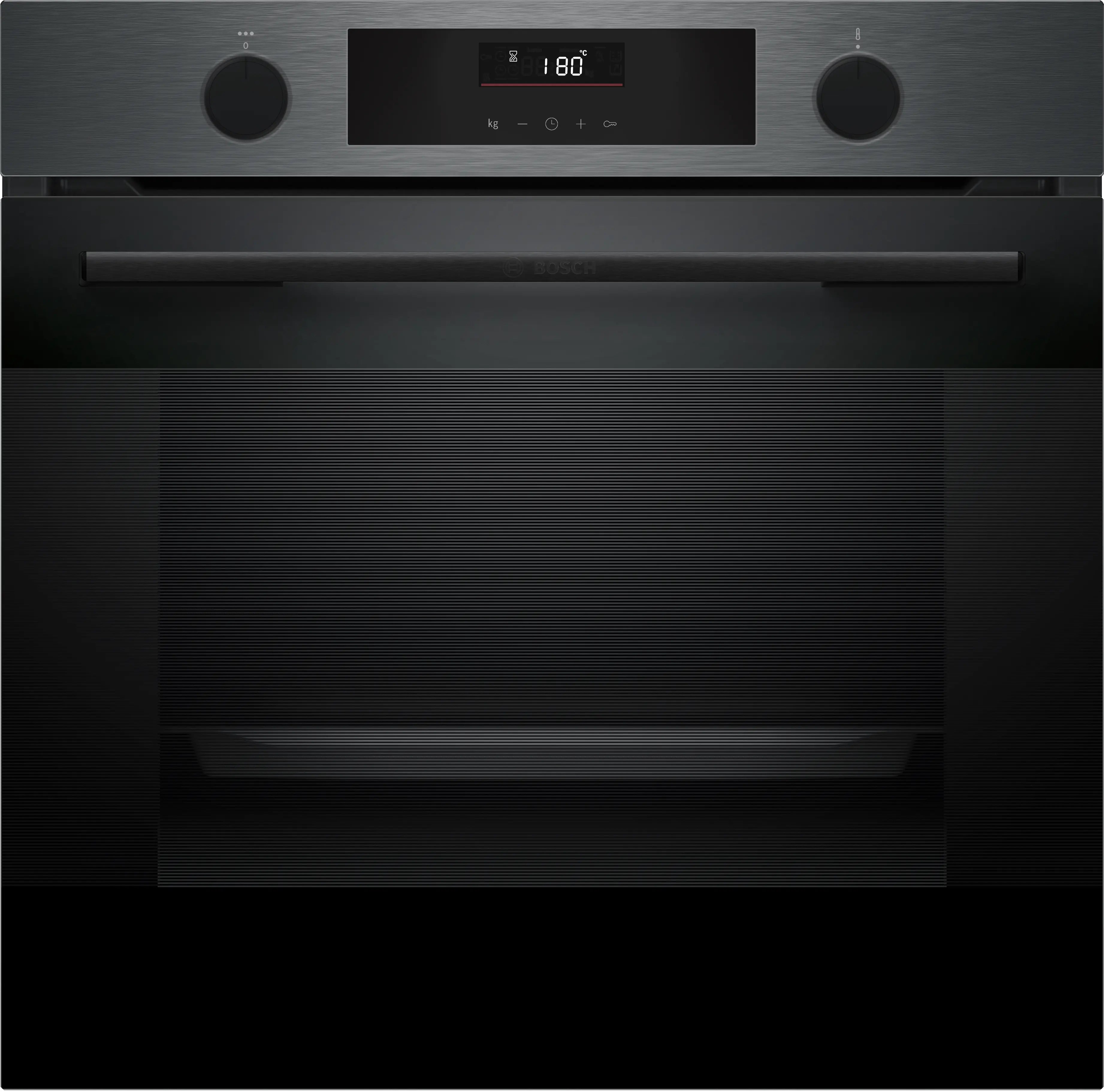 Bosch HUA736EG0K built-in oven with added steam in black stainless steel, 594 mm wide