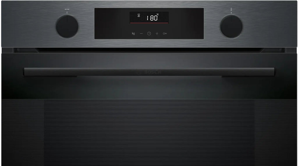 Bosch HUA736EG0K built-in oven with added steam in black stainless steel, further view 4