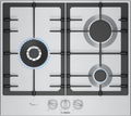 Bosch PCC6A5I90 gas hob in stainless steel, 582 mm wide