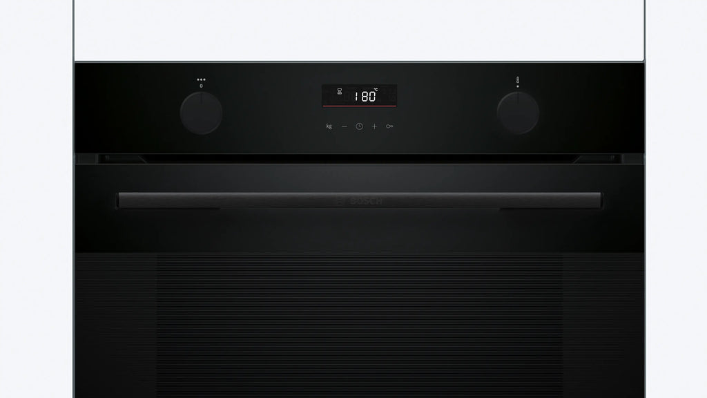 Bosch HUA736EA0K built-in oven with added steam in black, further view 2