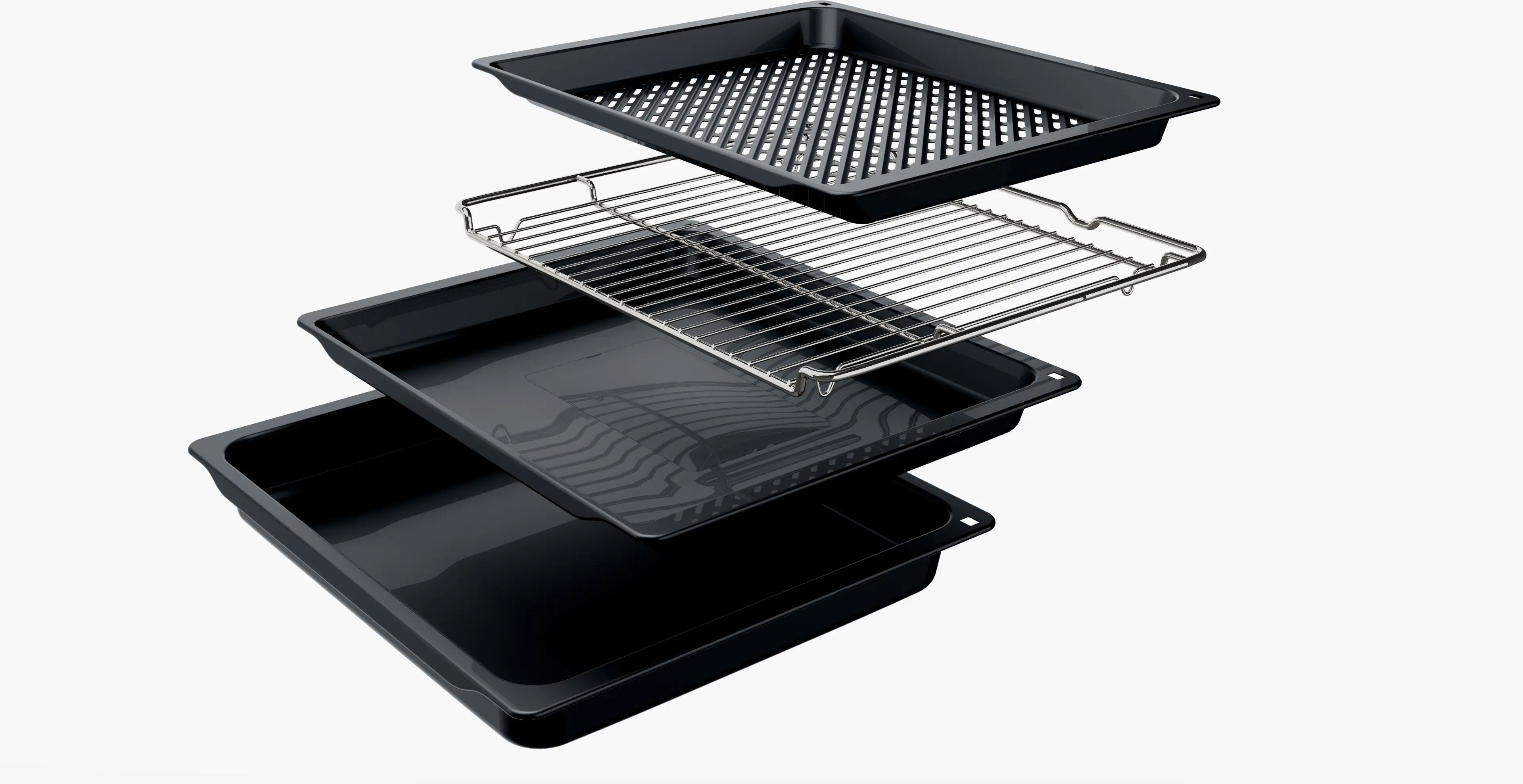 Bosch HUA736EG0K built-in oven with added steam in black stainless steel, further view 2