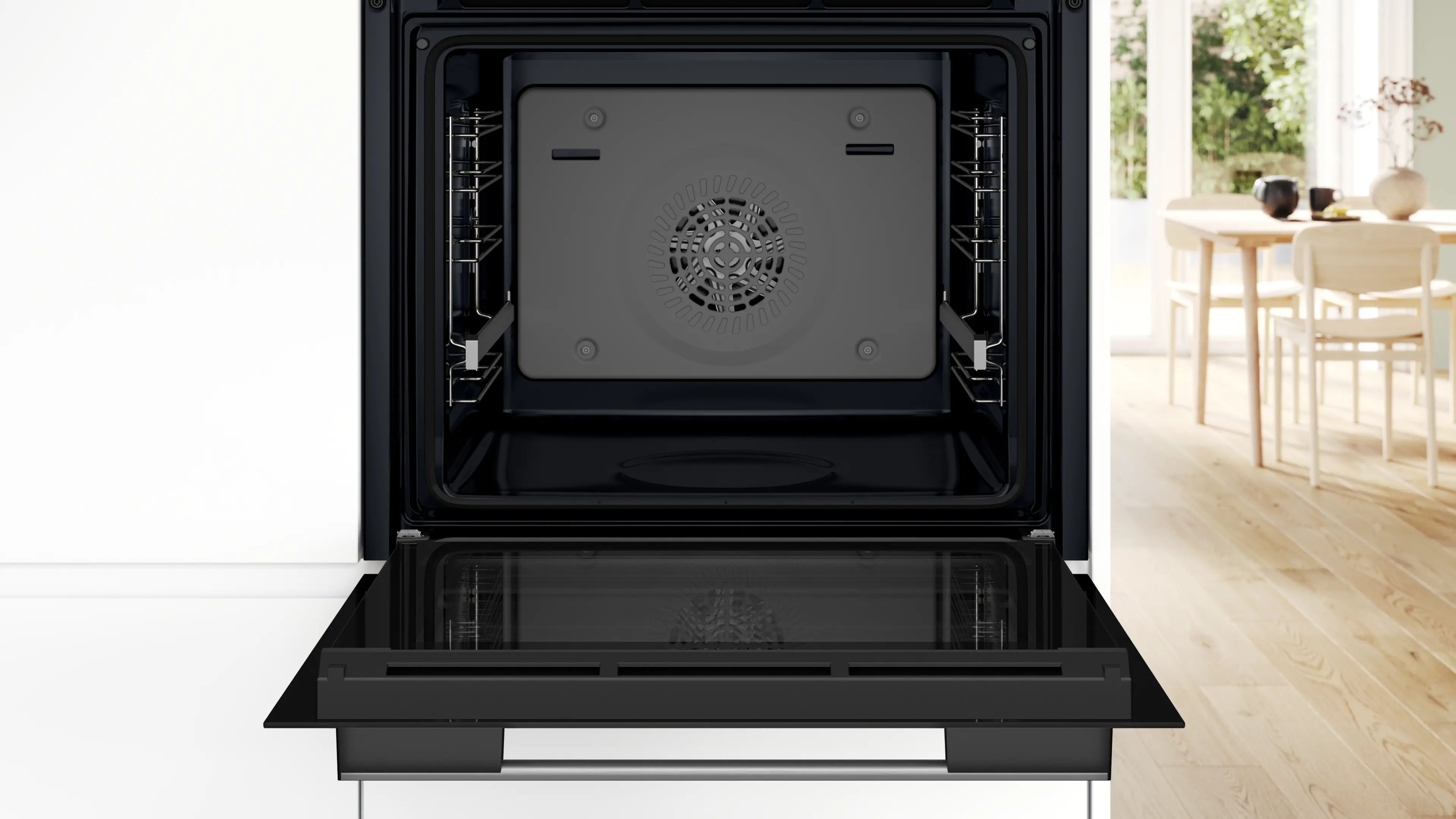 HUA736ER0K Series 4 Built-in oven with added steam function 60 x 60 cm Stainless steel