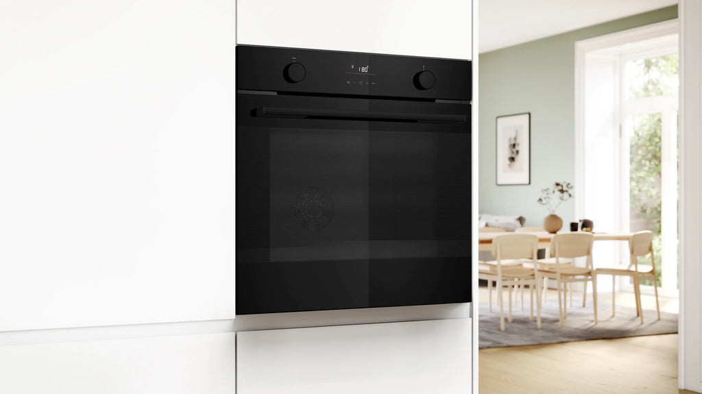 Bosch HUA736EA0K built-in oven with added steam in black, further view 5