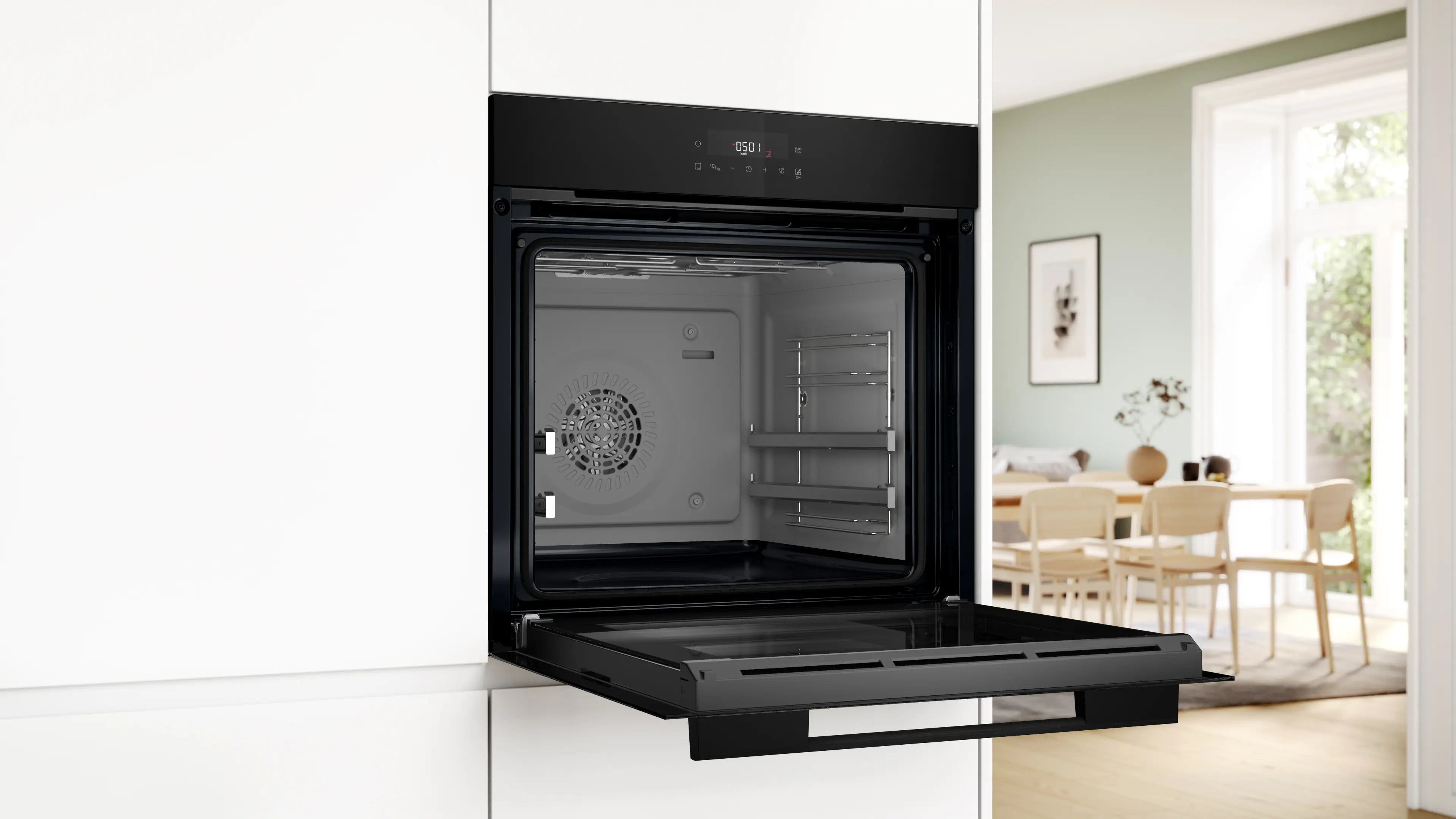 Bosch HJG852YB0K built-in oven in black, further view 4
