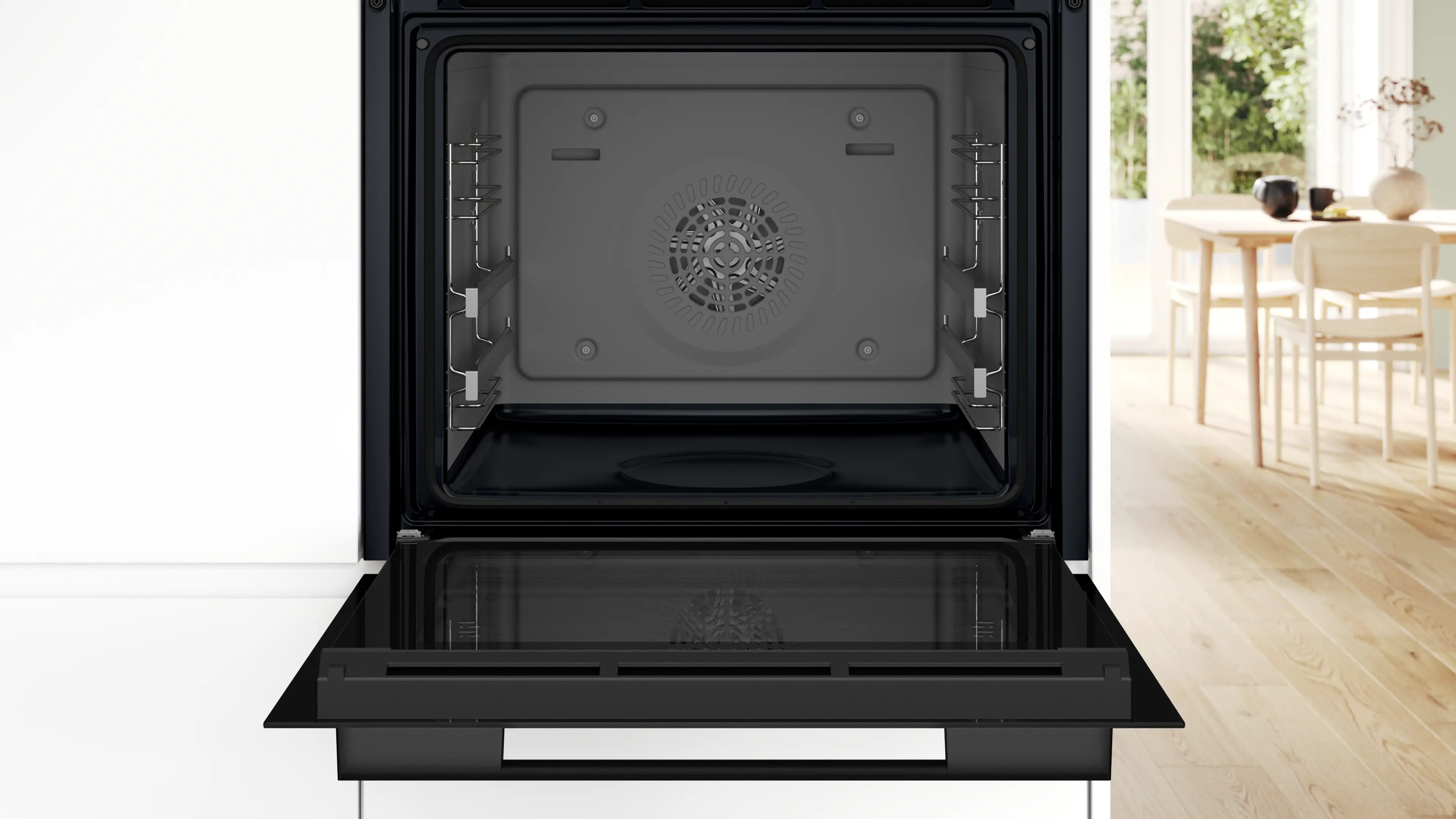 Bosch HJG852YB0K built-in oven in black, further view 5