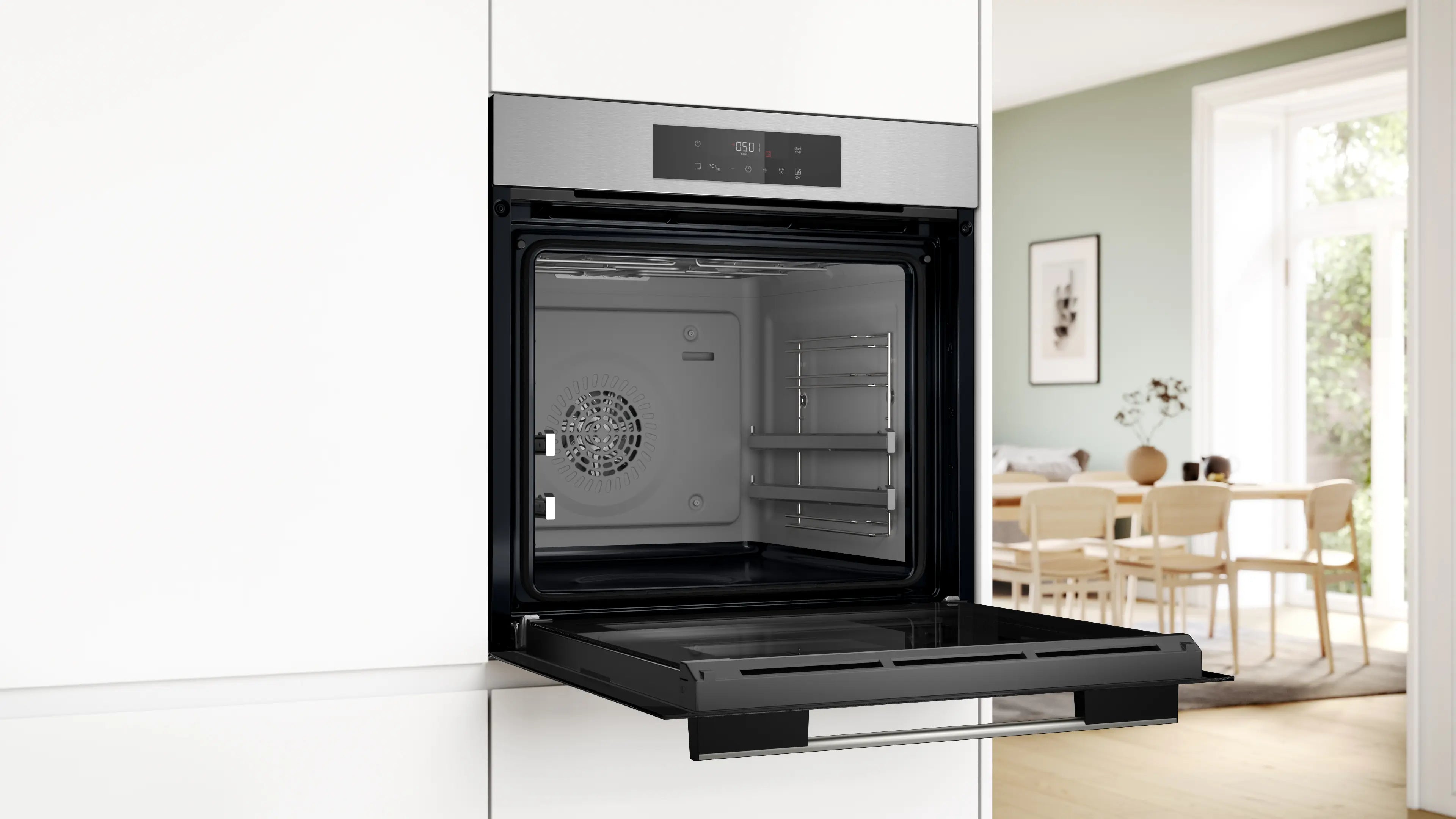 Bosch HJG852YS0K built-in oven in stainless steel, further view 4